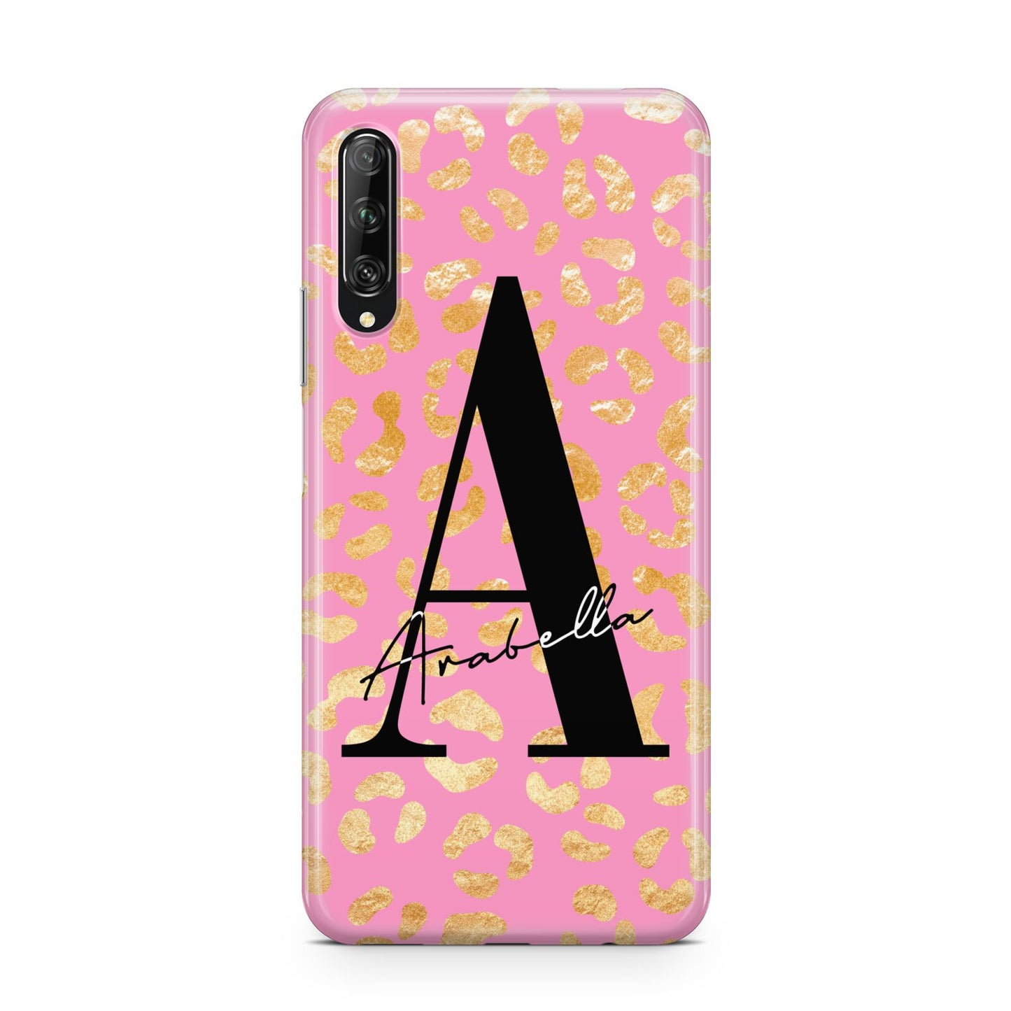 Personalised Pink Gold Leopard Print Huawei P Smart Pro 2019