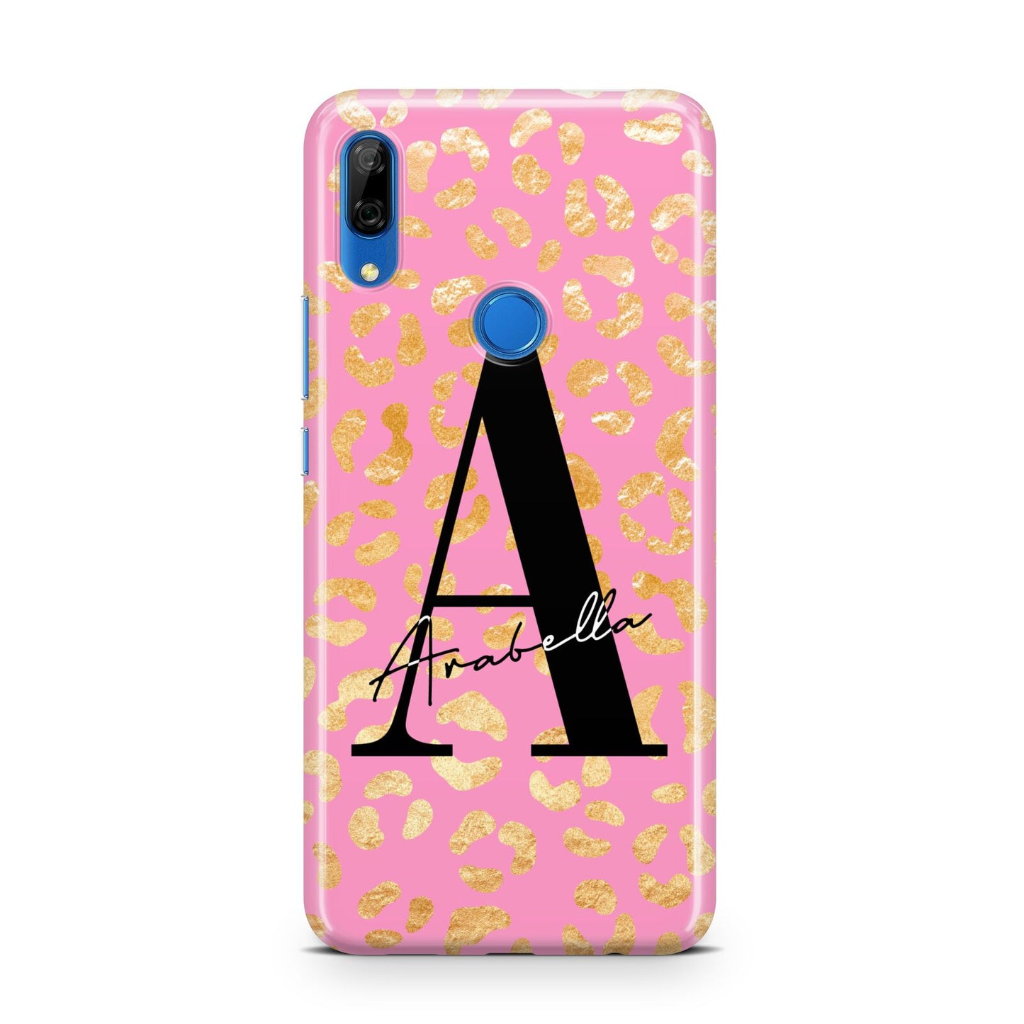 Personalised Pink Gold Leopard Print Huawei P Smart Z