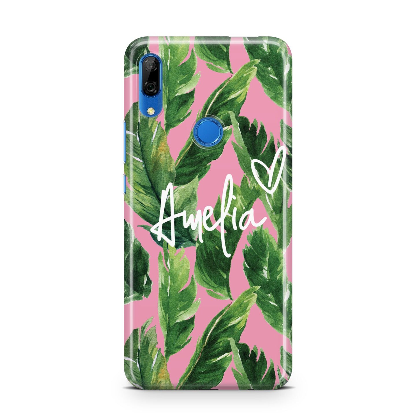 Personalised Pink Green Banana Leaf Huawei P Smart Z