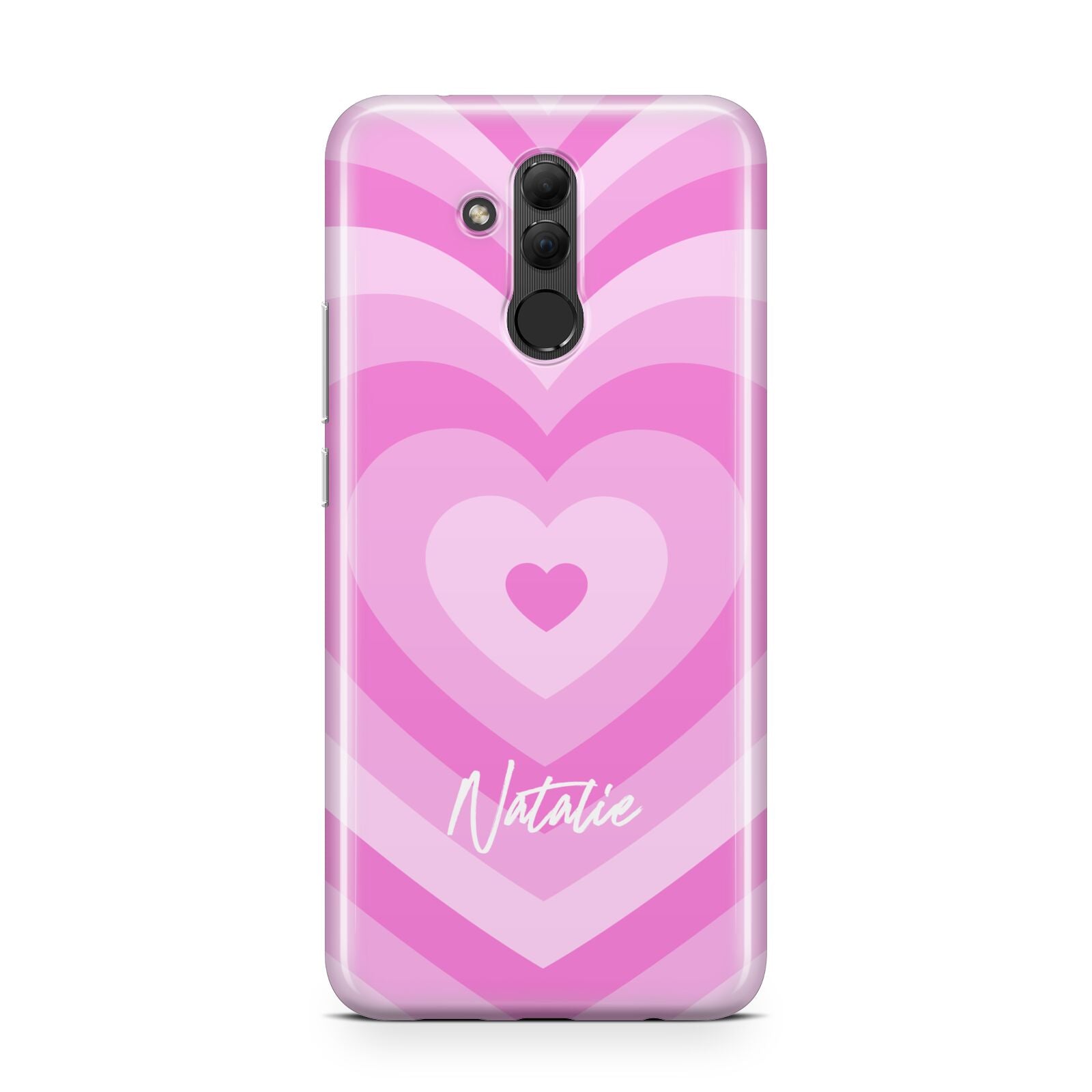 Personalised Pink Heart Huawei Mate 20 Lite