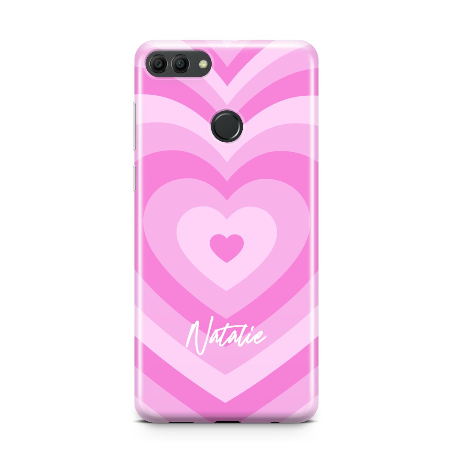 Personalised Pink Heart Huawei Y9 2018