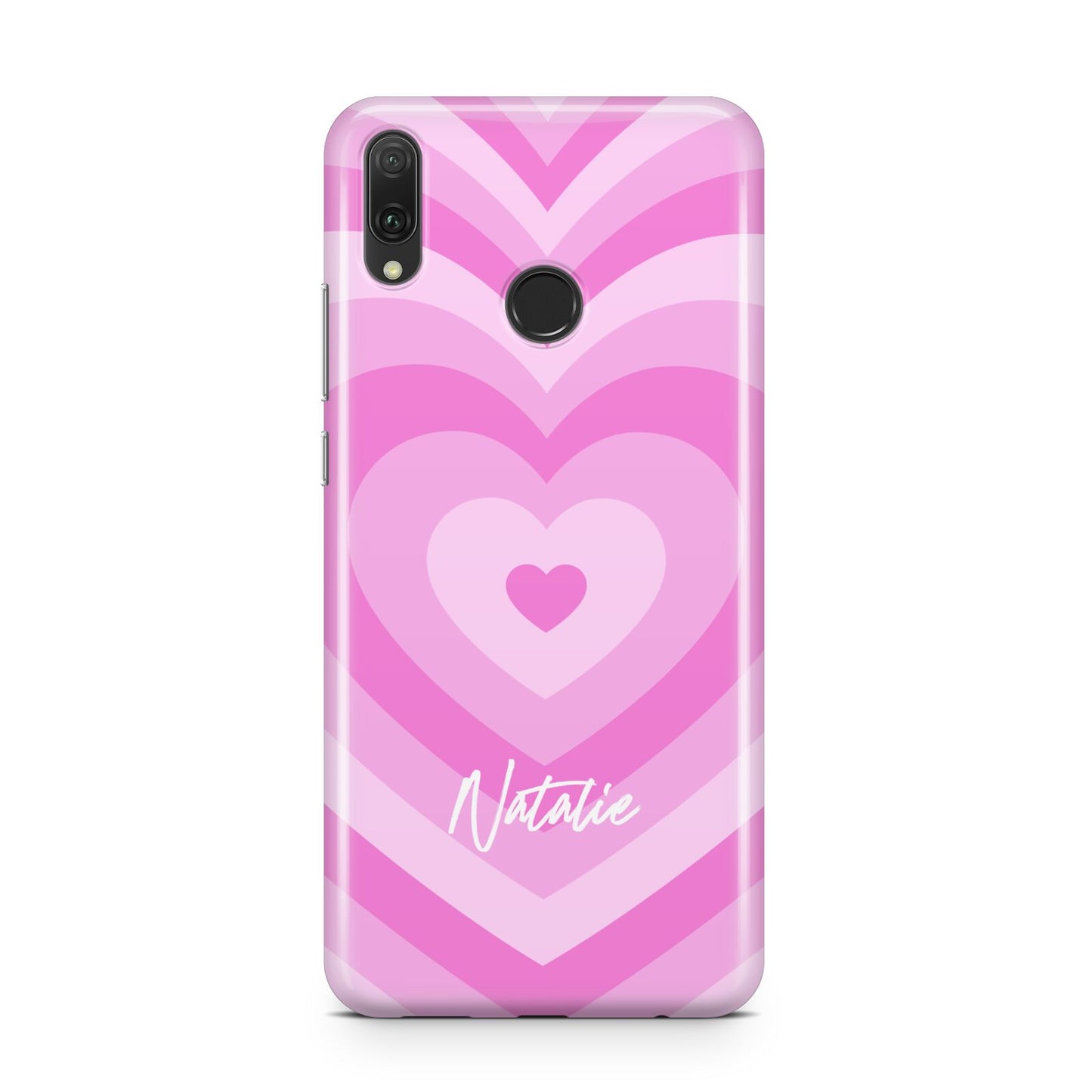 Personalised Pink Heart Huawei Y9 2019