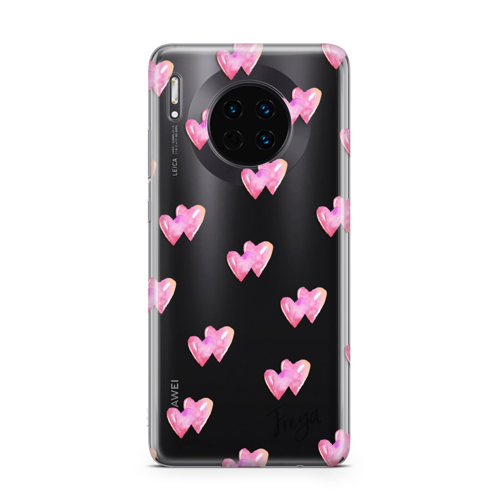 Personalised Pink Hearts Huawei Mate 30