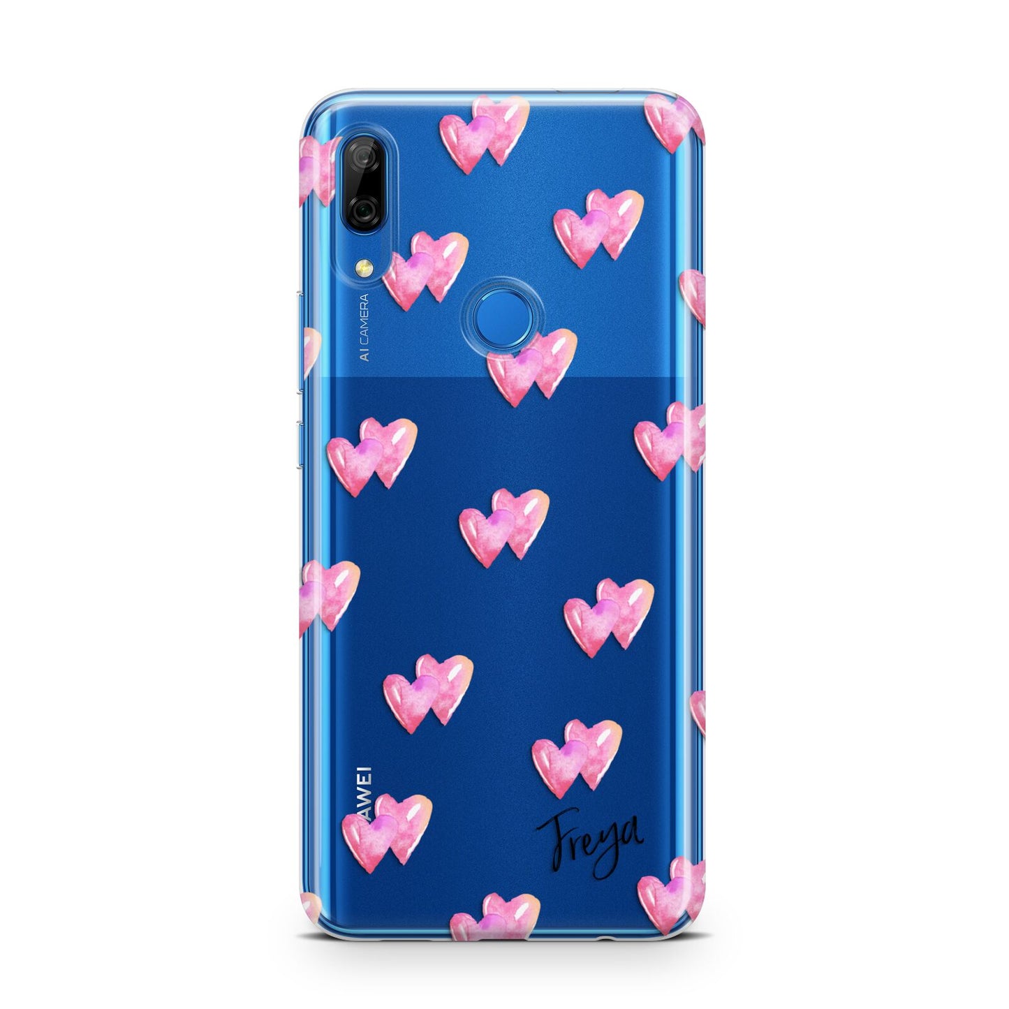 Personalised Pink Hearts Huawei P Smart Z