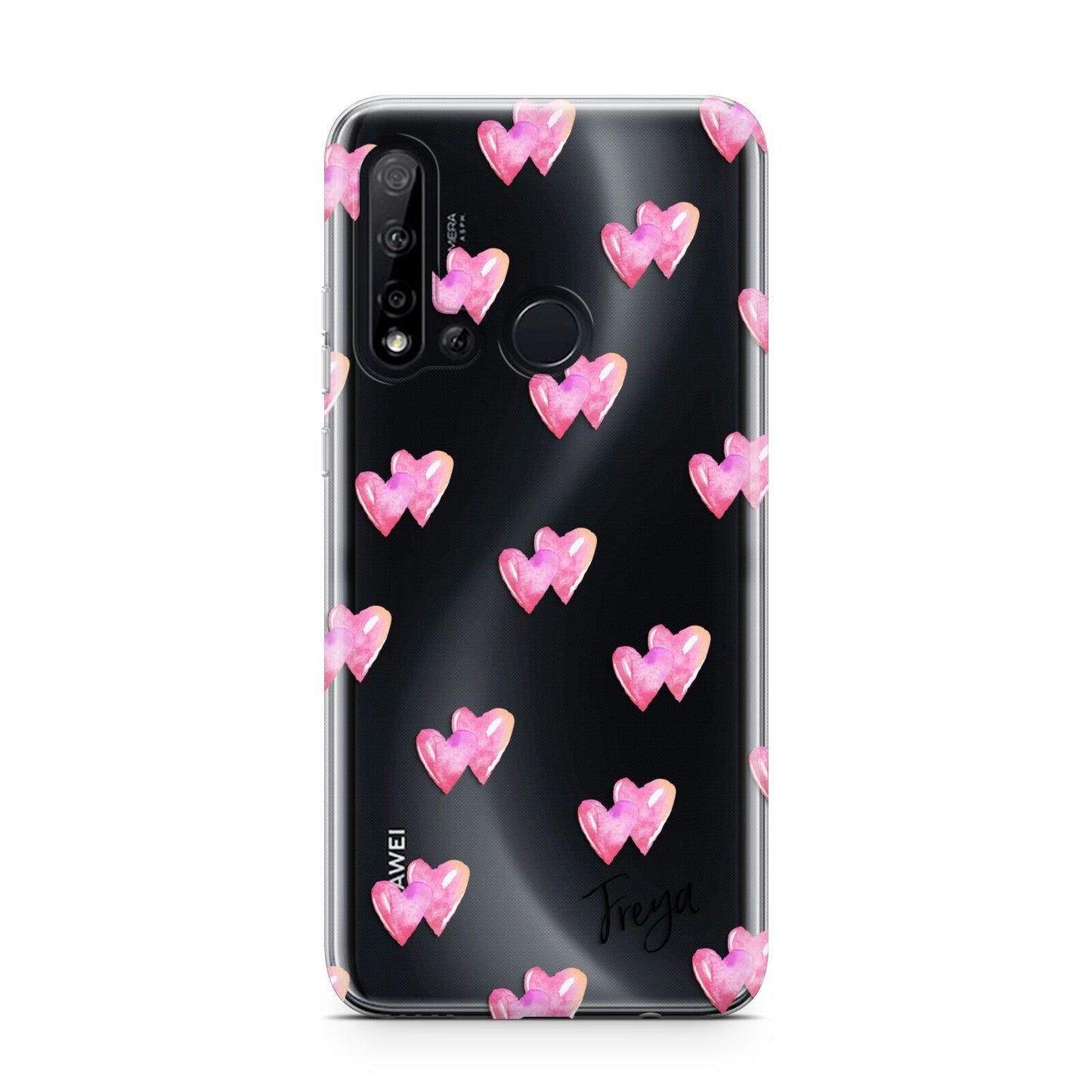 Personalised Pink Hearts Huawei P20 Lite 5G Phone Case