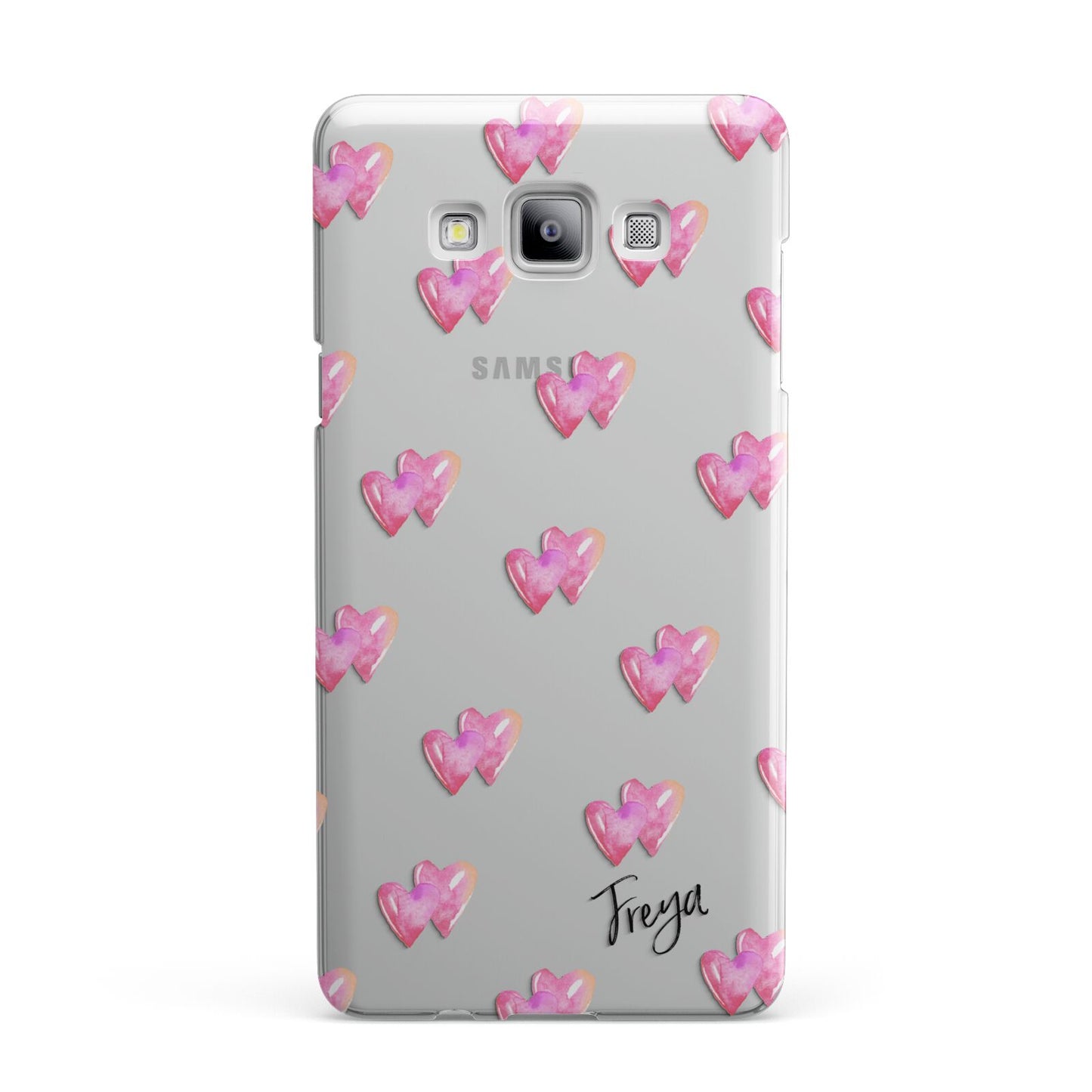 Personalised Pink Hearts Samsung Galaxy A7 2015 Case