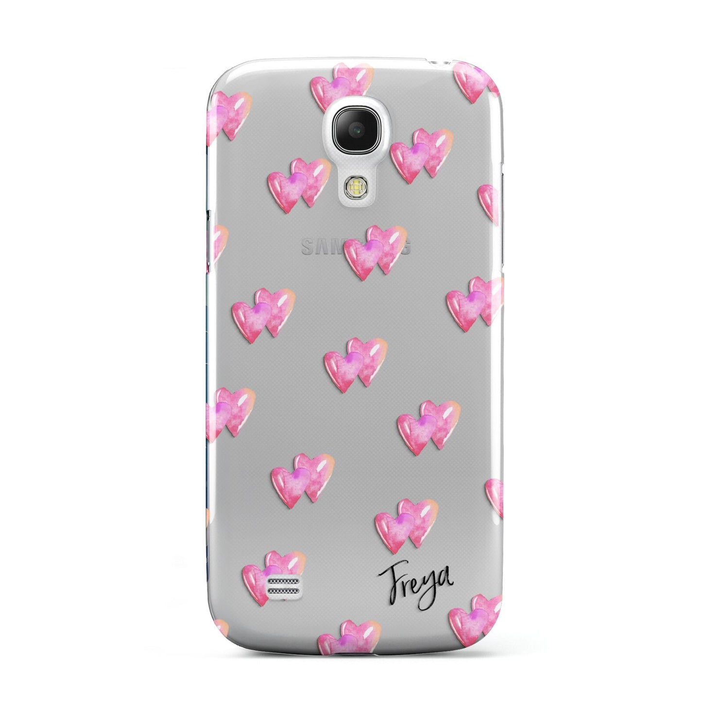 Personalised Pink Hearts Samsung Galaxy S4 Mini Case