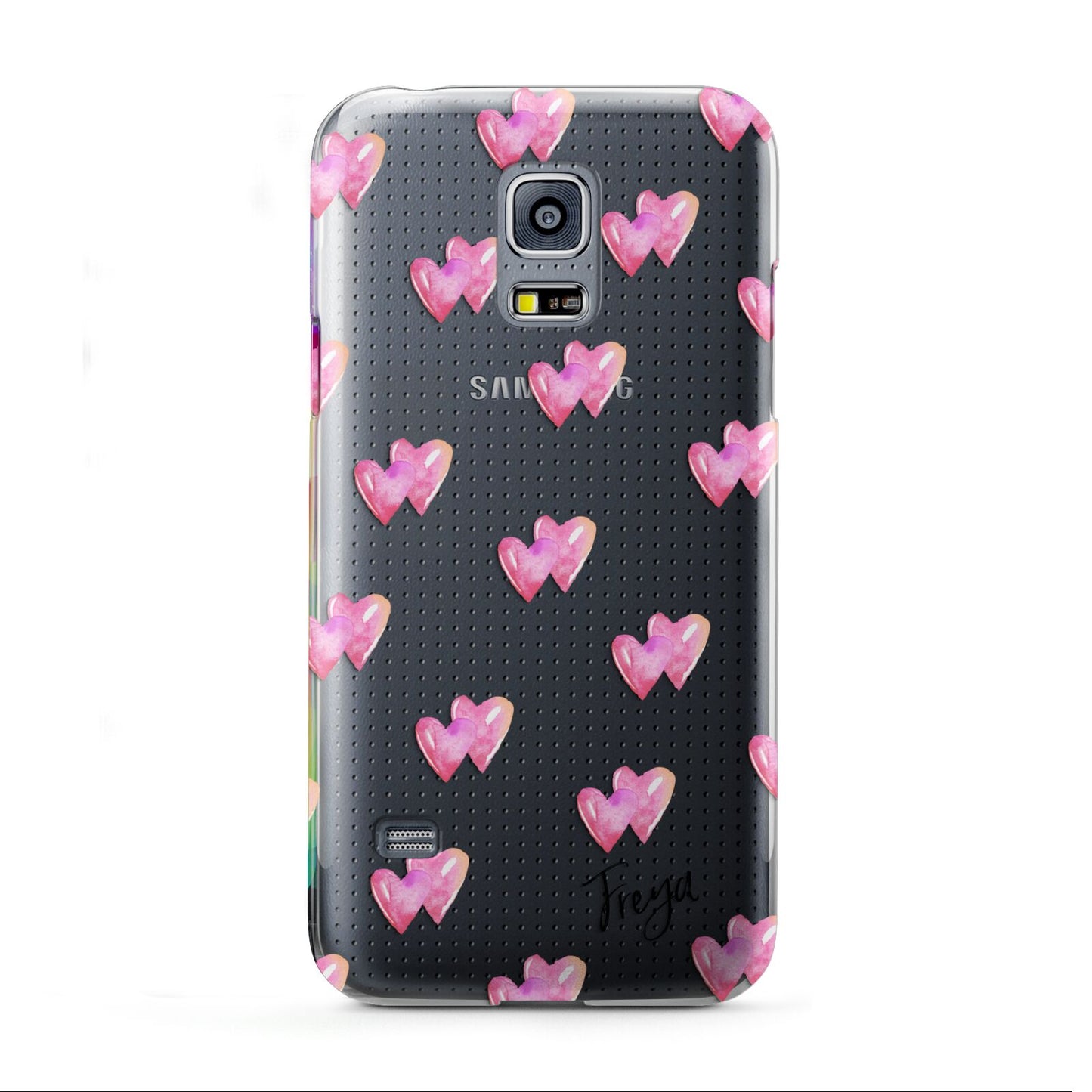 Personalised Pink Hearts Samsung Galaxy S5 Mini Case