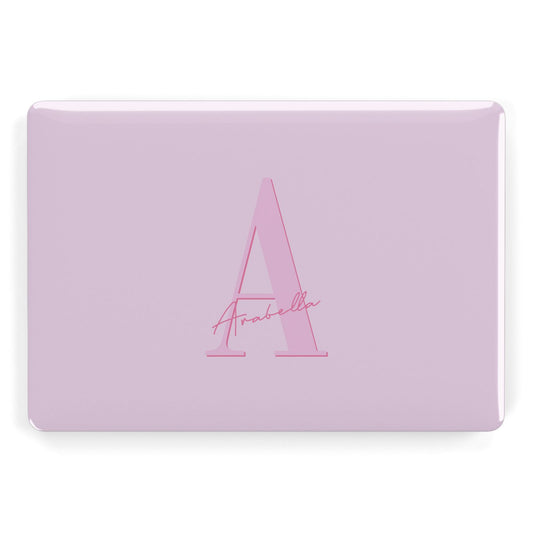 Personalised Pink Initial Apple MacBook Case