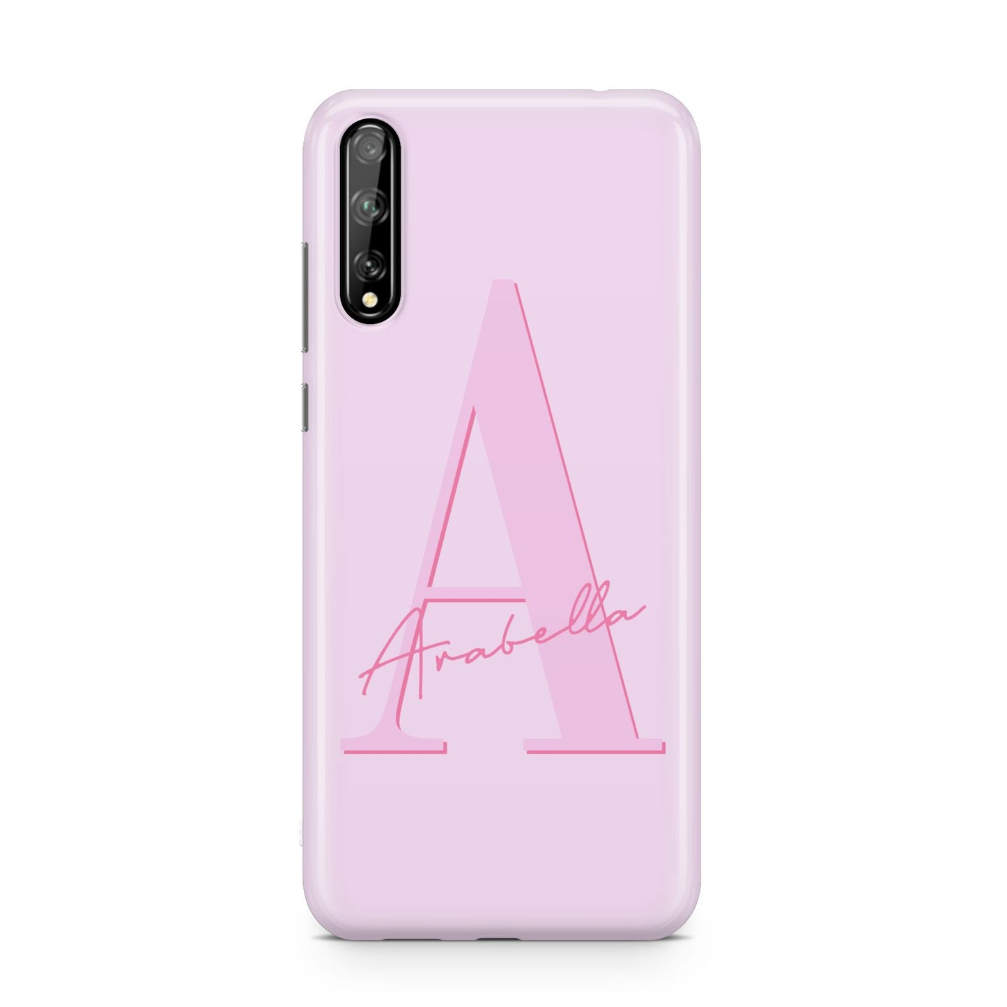 Personalised Pink Initial Huawei Enjoy 10s Phone Case