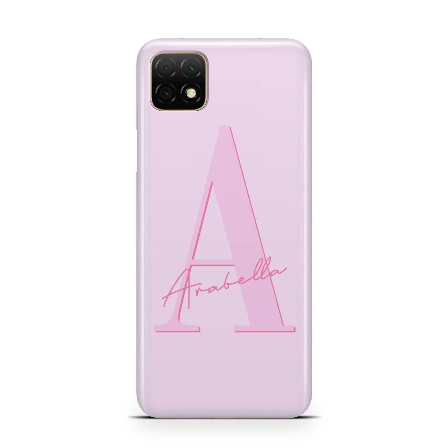 Personalised Pink Initial Huawei Enjoy 20 Phone Case