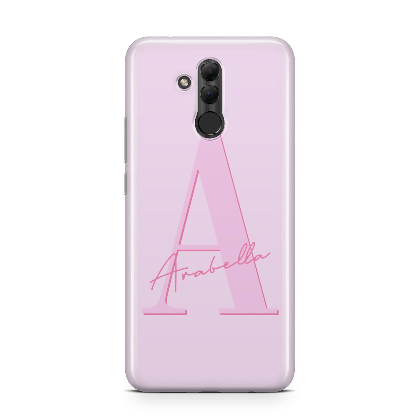 Personalised Pink Initial Huawei Mate 20 Lite