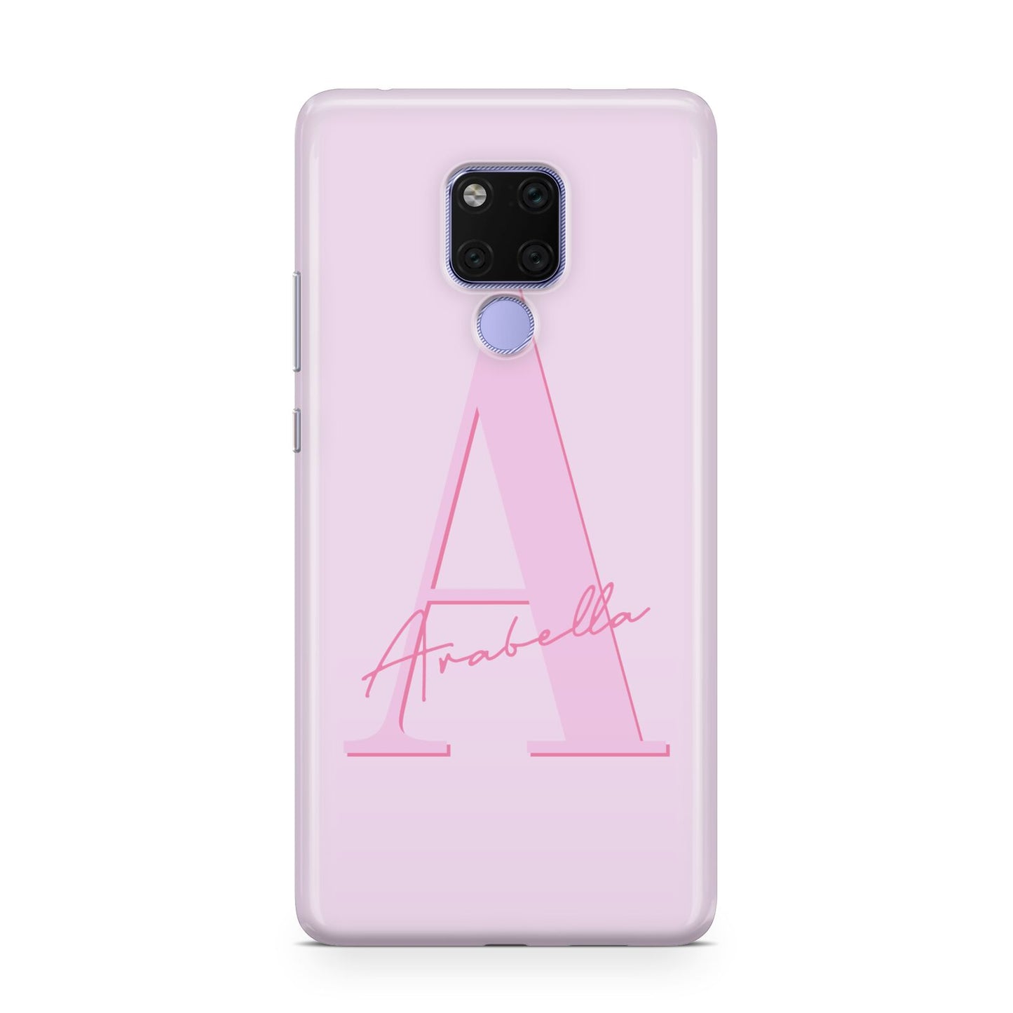 Personalised Pink Initial Huawei Mate 20X Phone Case