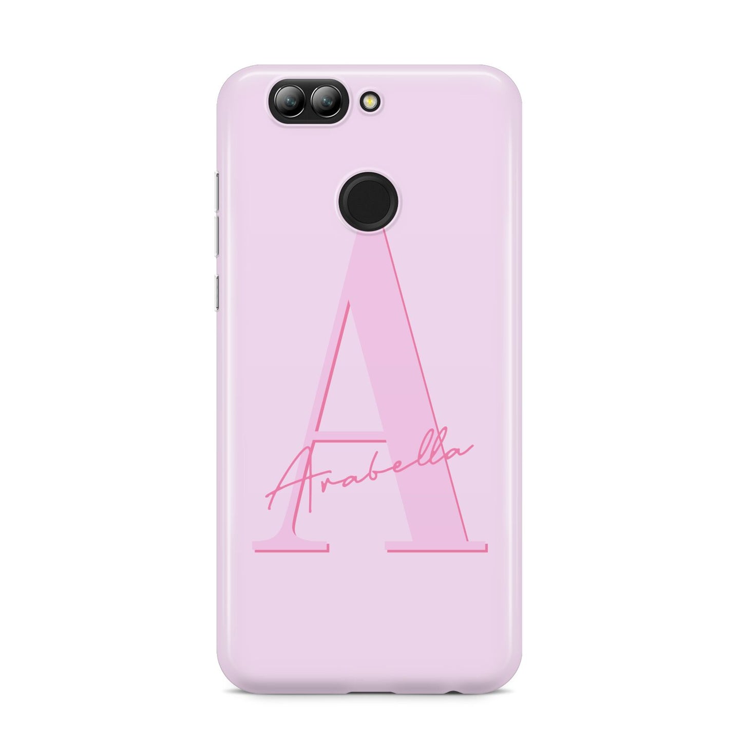 Personalised Pink Initial Huawei Nova 2s Phone Case