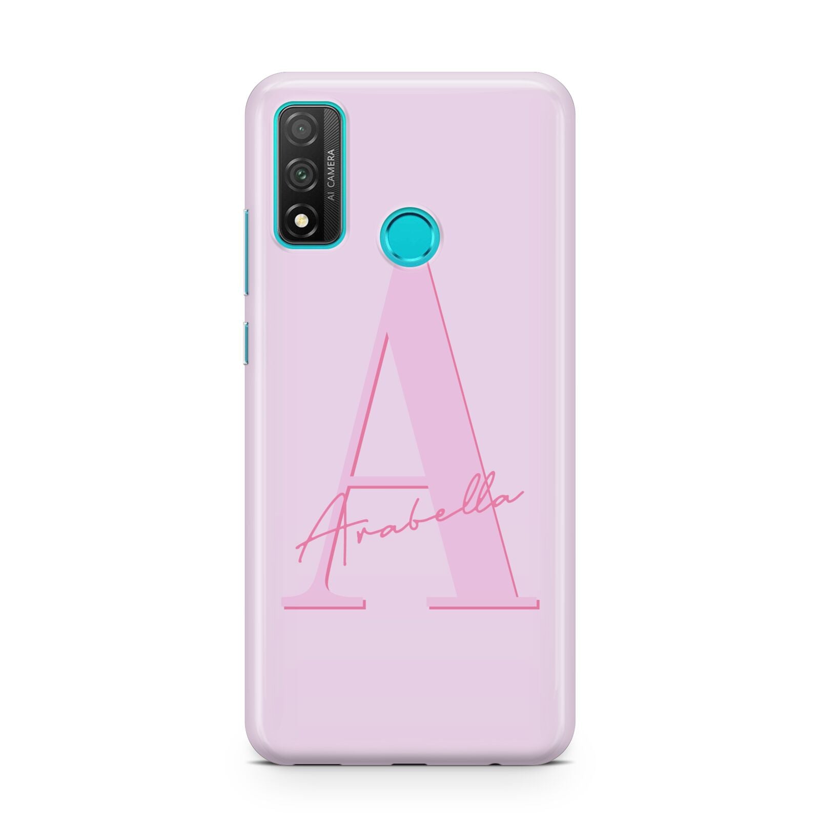 Personalised Pink Initial Huawei P Smart 2020