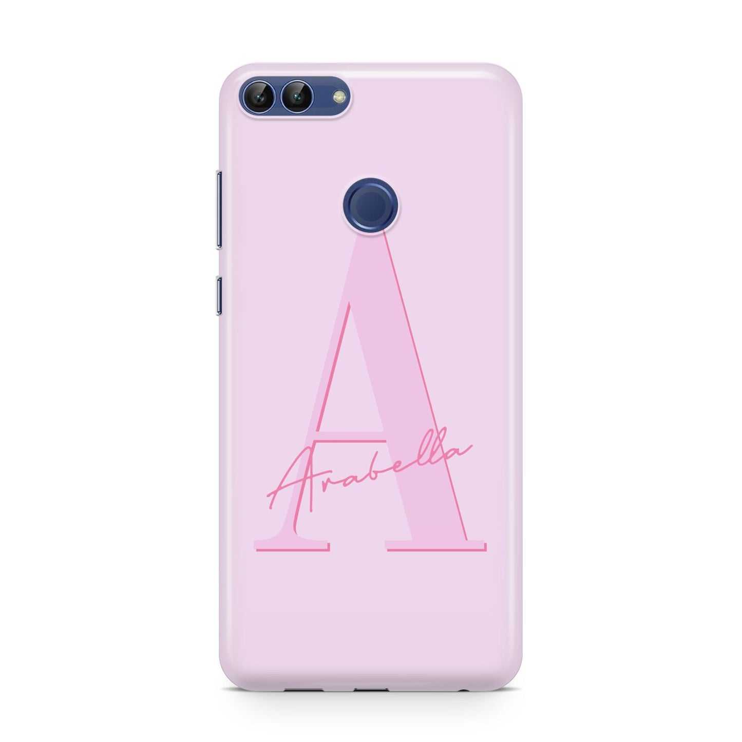 Personalised Pink Initial Huawei P Smart Case