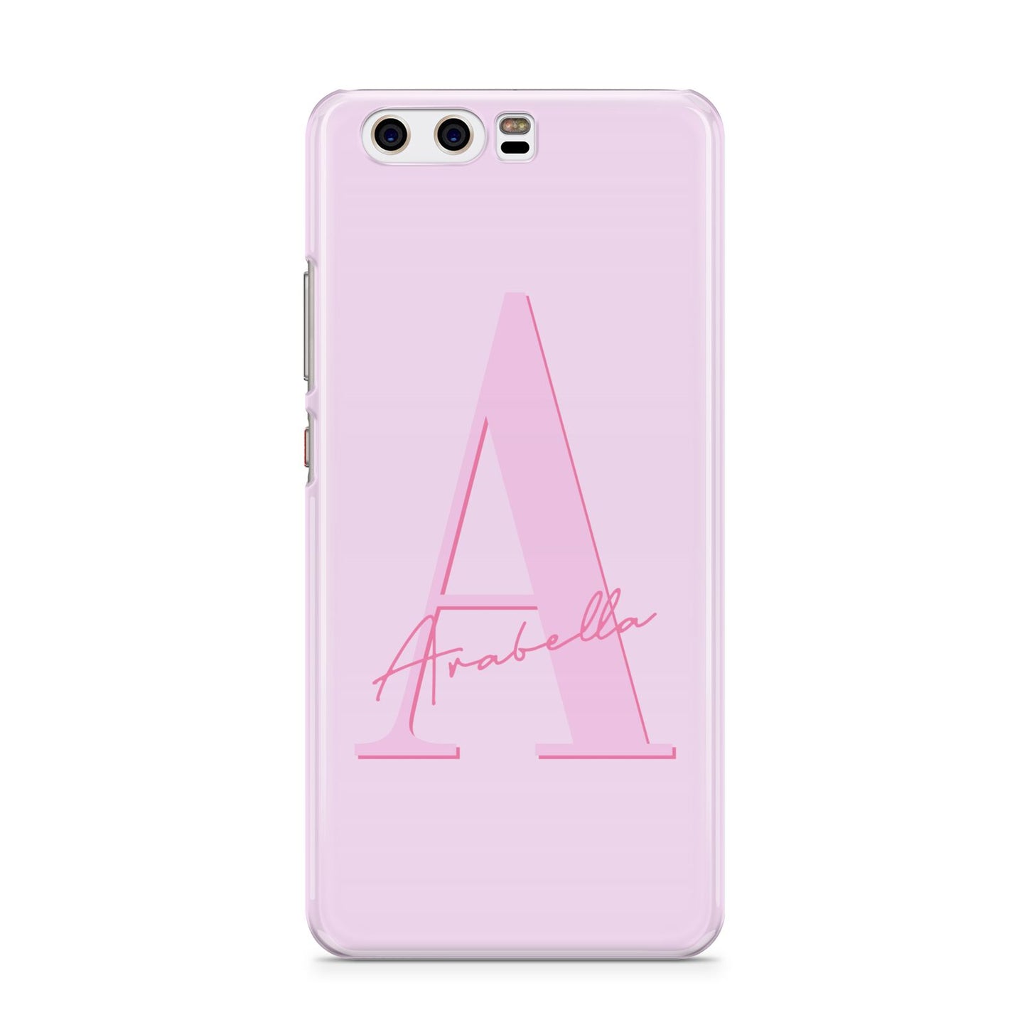 Personalised Pink Initial Huawei P10 Phone Case