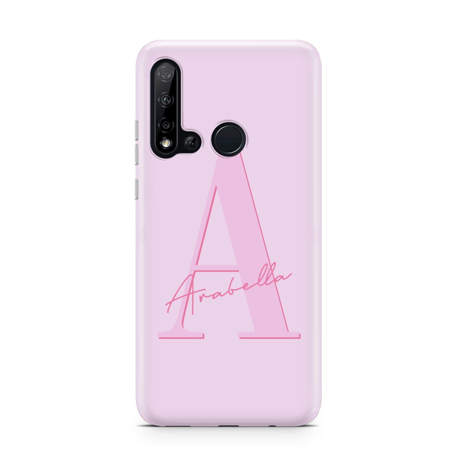 Personalised Pink Initial Huawei P20 Lite 5G Phone Case