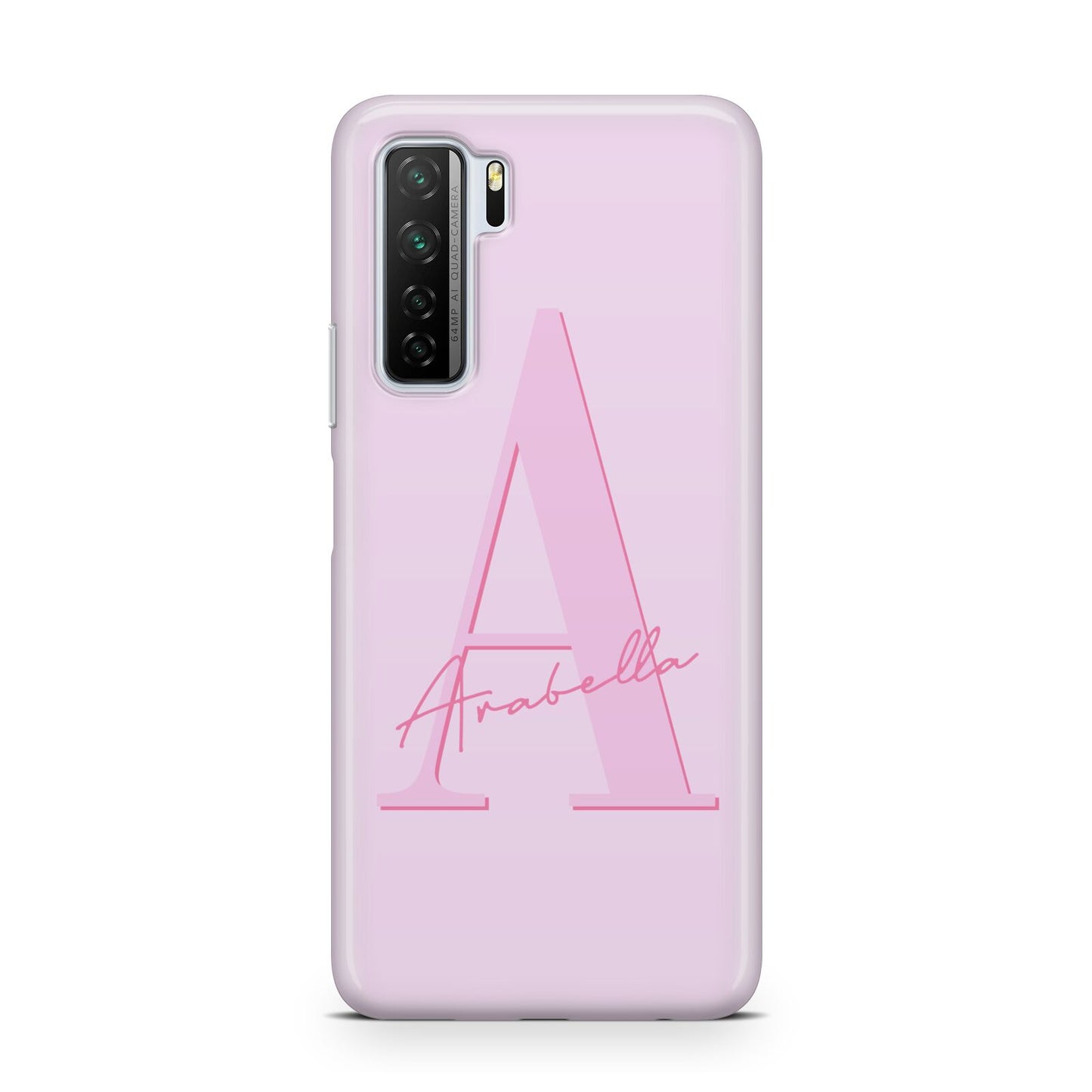 Personalised Pink Initial Huawei P40 Lite 5G Phone Case