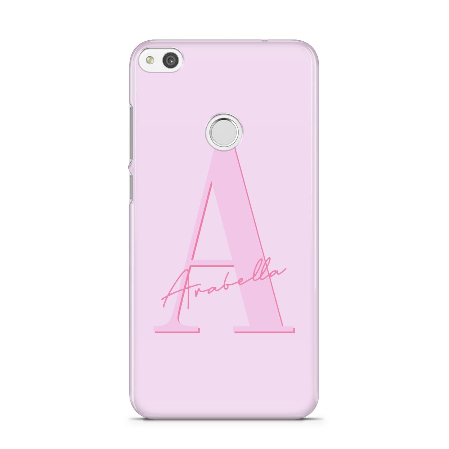 Personalised Pink Initial Huawei P8 Lite Case