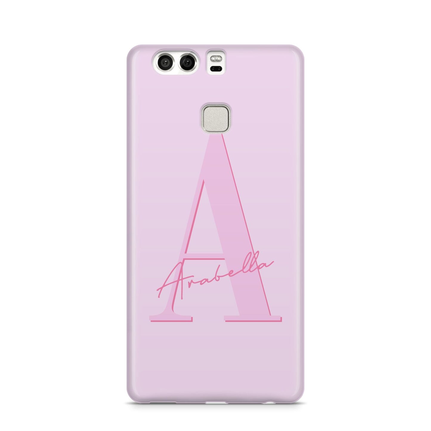 Personalised Pink Initial Huawei P9 Case