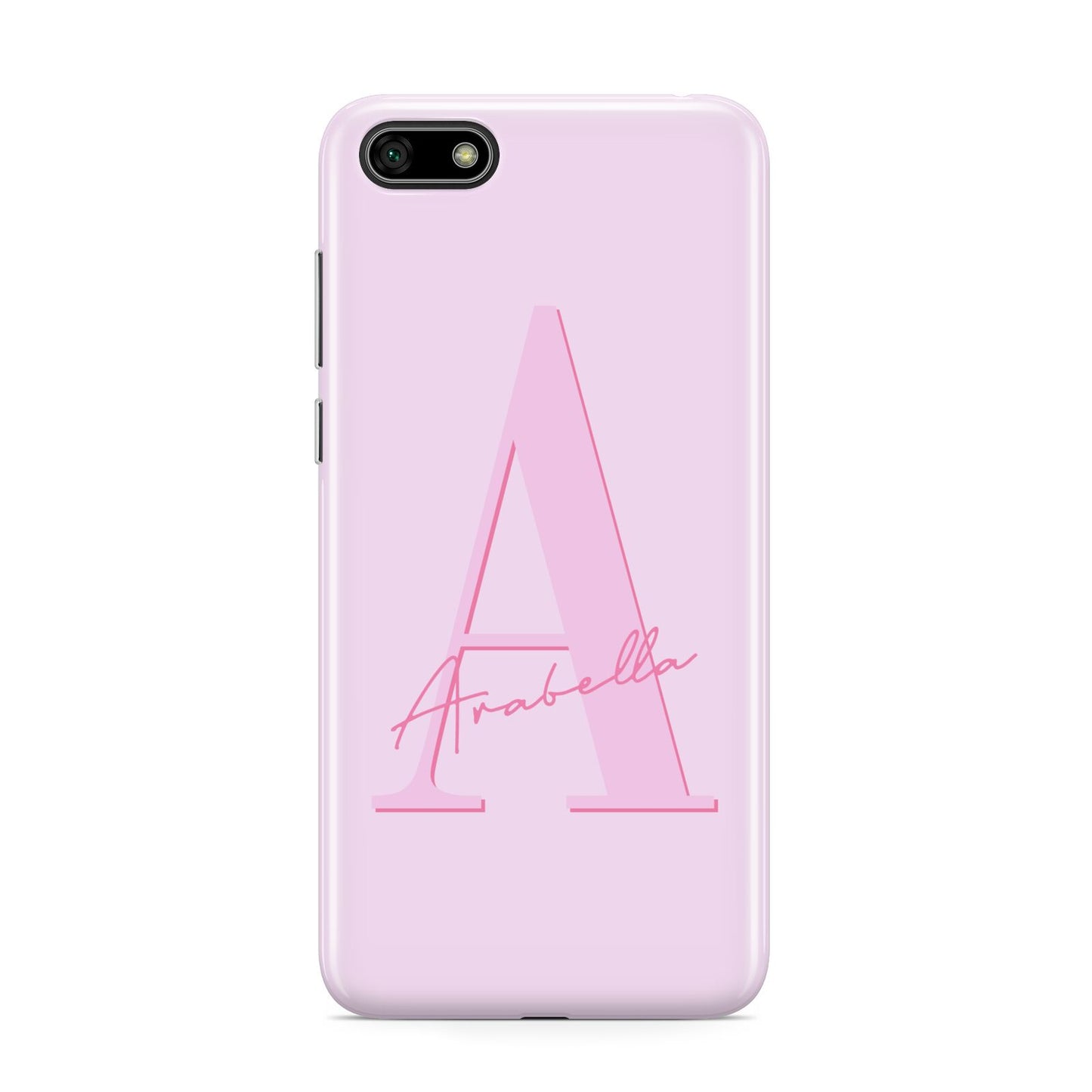 Personalised Pink Initial Huawei Y5 Prime 2018 Phone Case