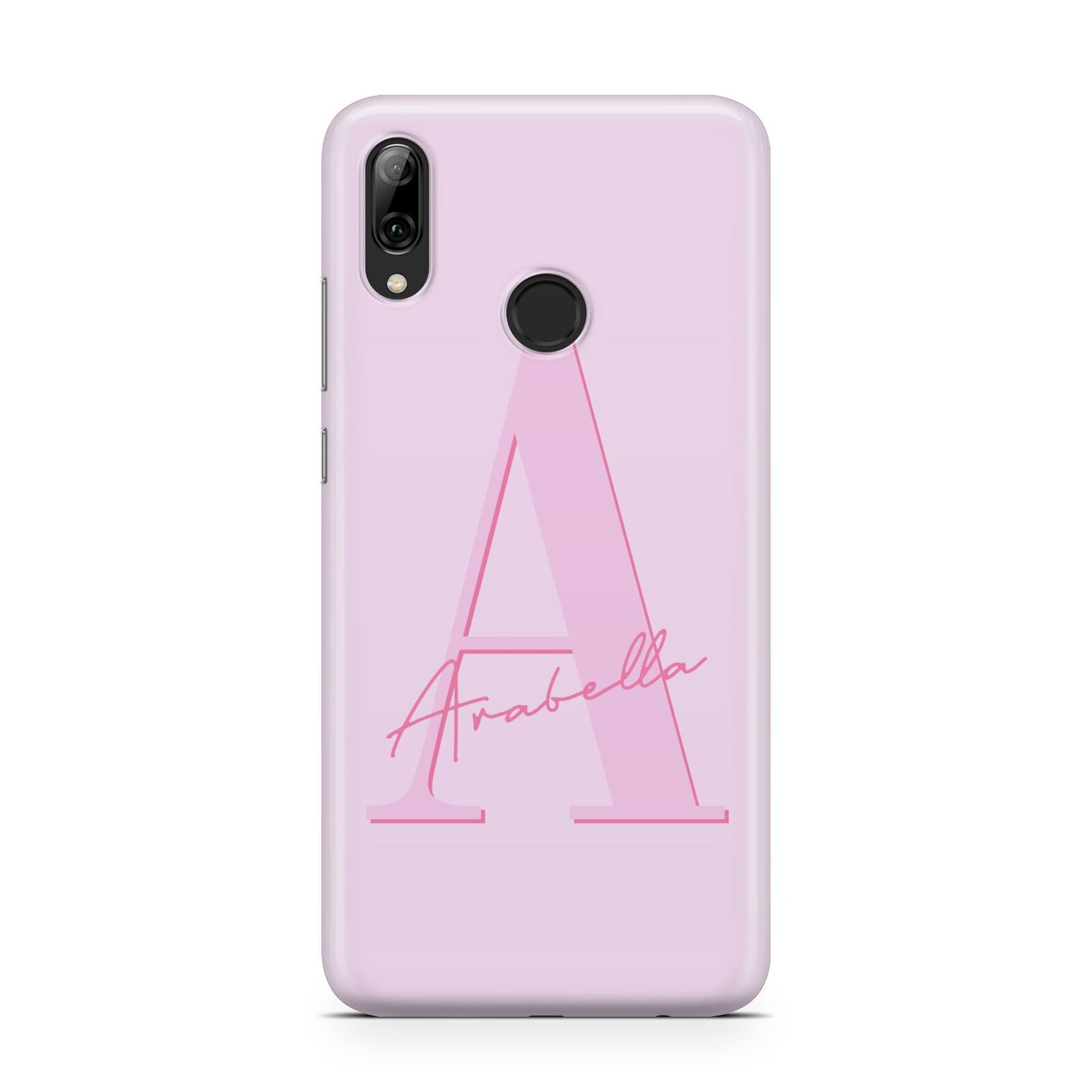 Personalised Pink Initial Huawei Y7 2019