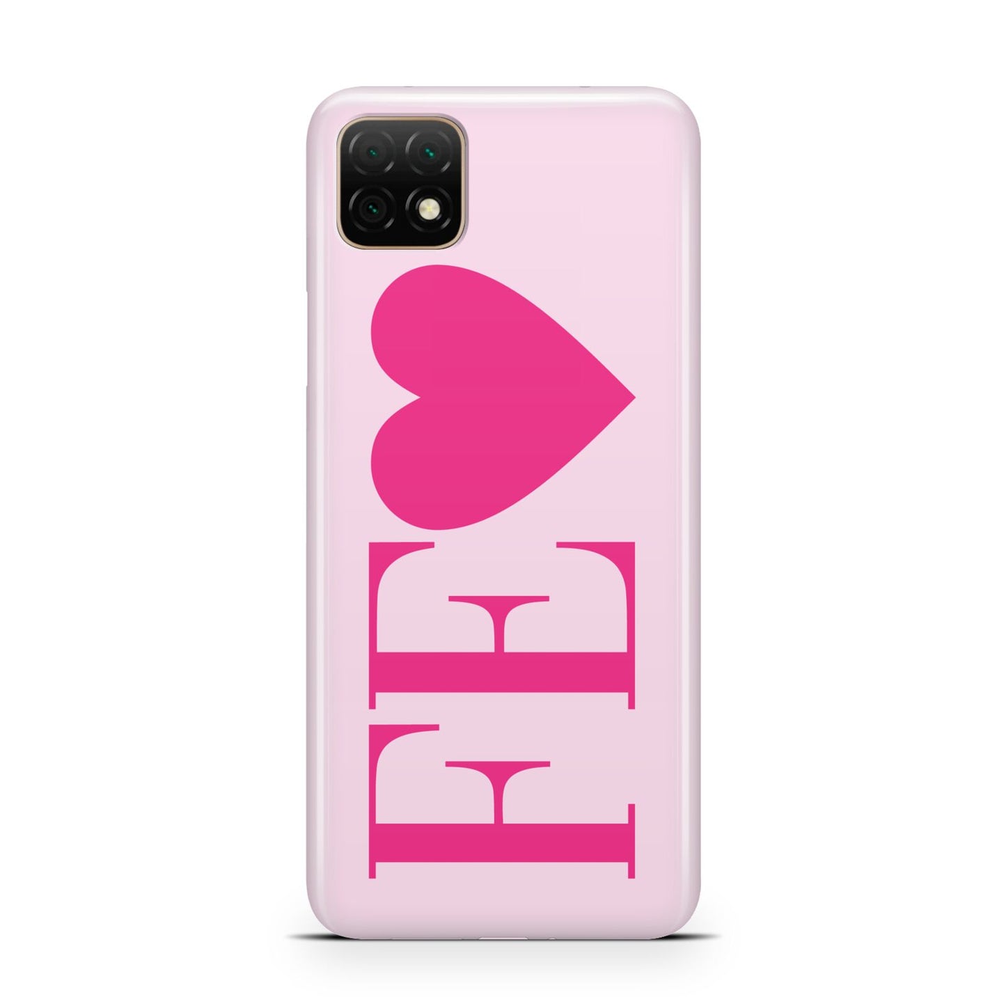 Personalised Pink Initials Heart Huawei Enjoy 20 Phone Case