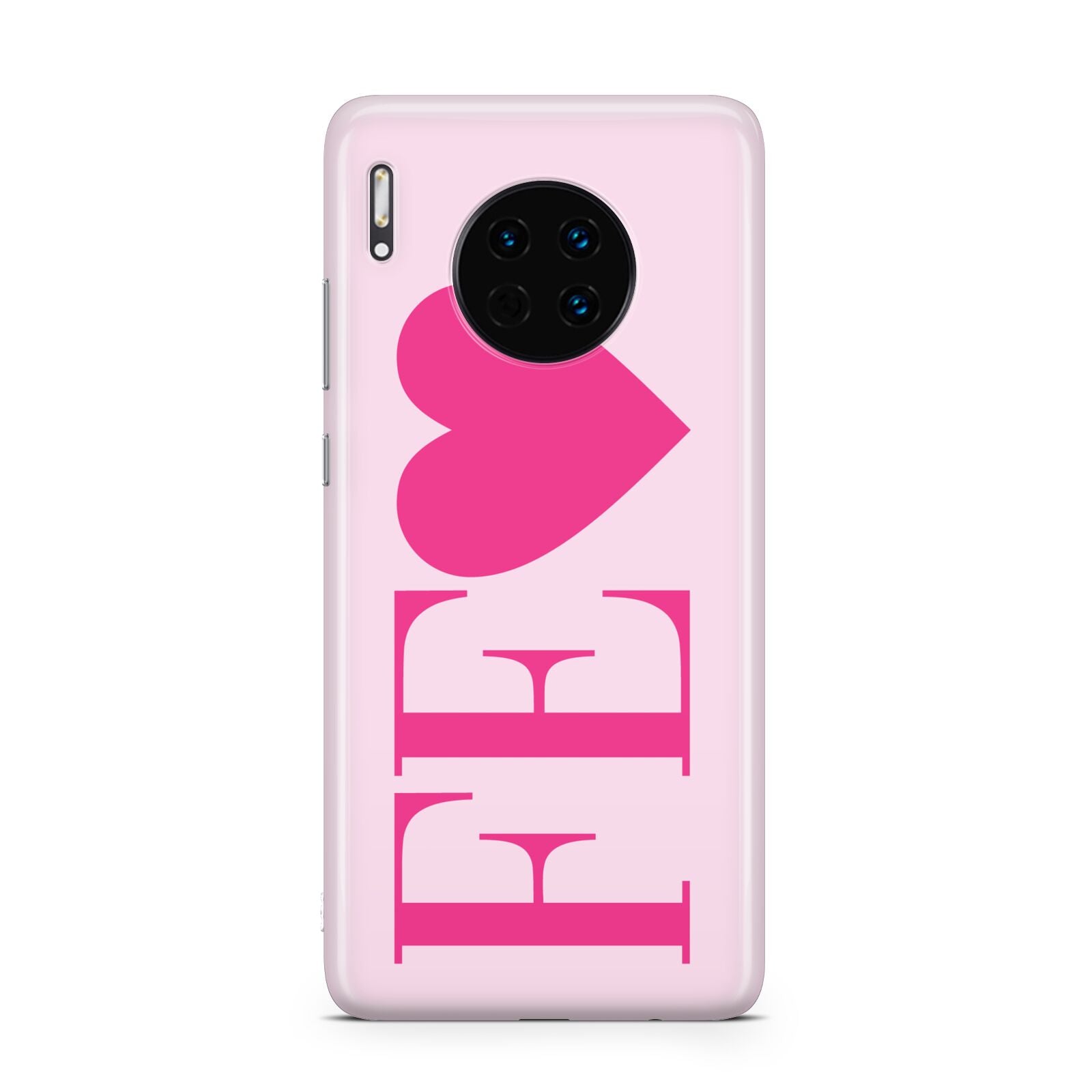 Personalised Pink Initials Heart Huawei Mate 30