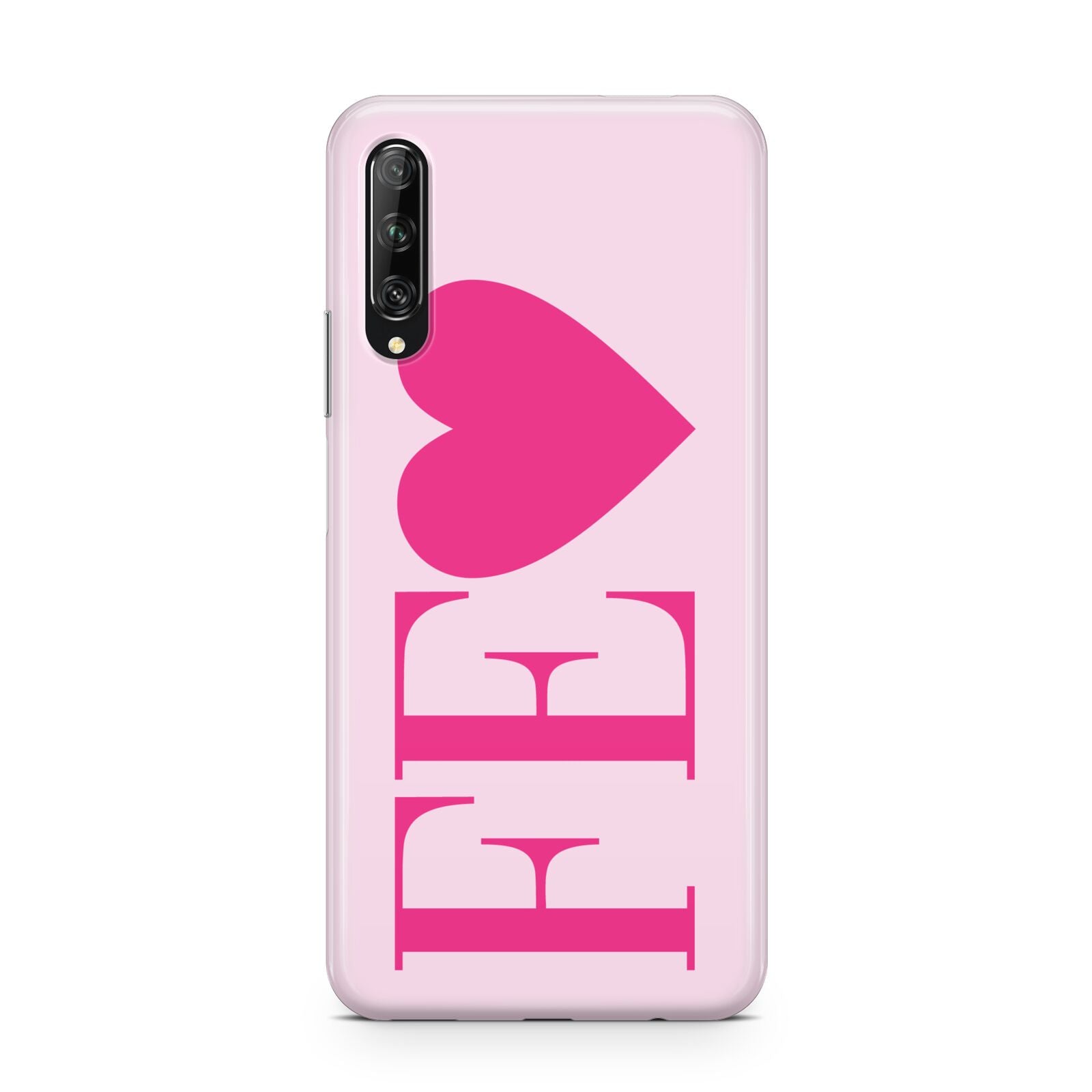 Personalised Pink Initials Heart Huawei P Smart Pro 2019