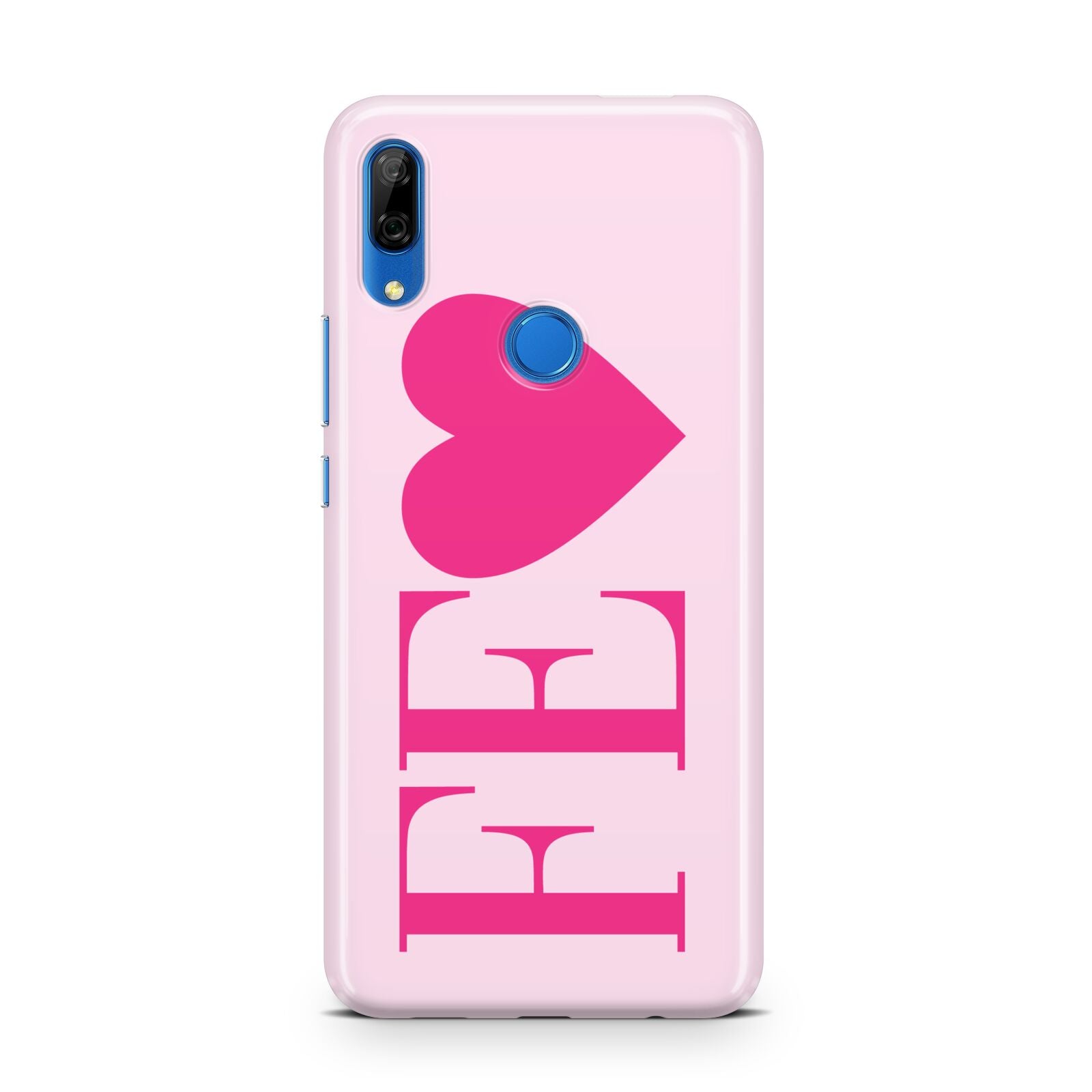 Personalised Pink Initials Heart Huawei P Smart Z