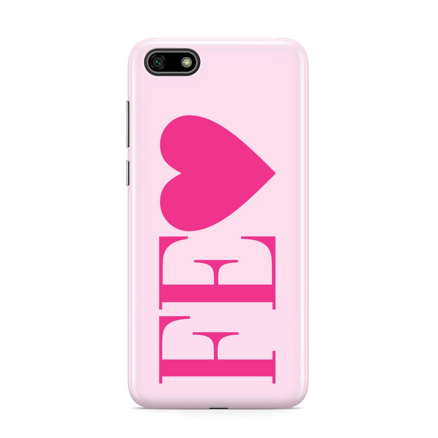 Personalised Pink Initials Heart Huawei Y5 Prime 2018 Phone Case