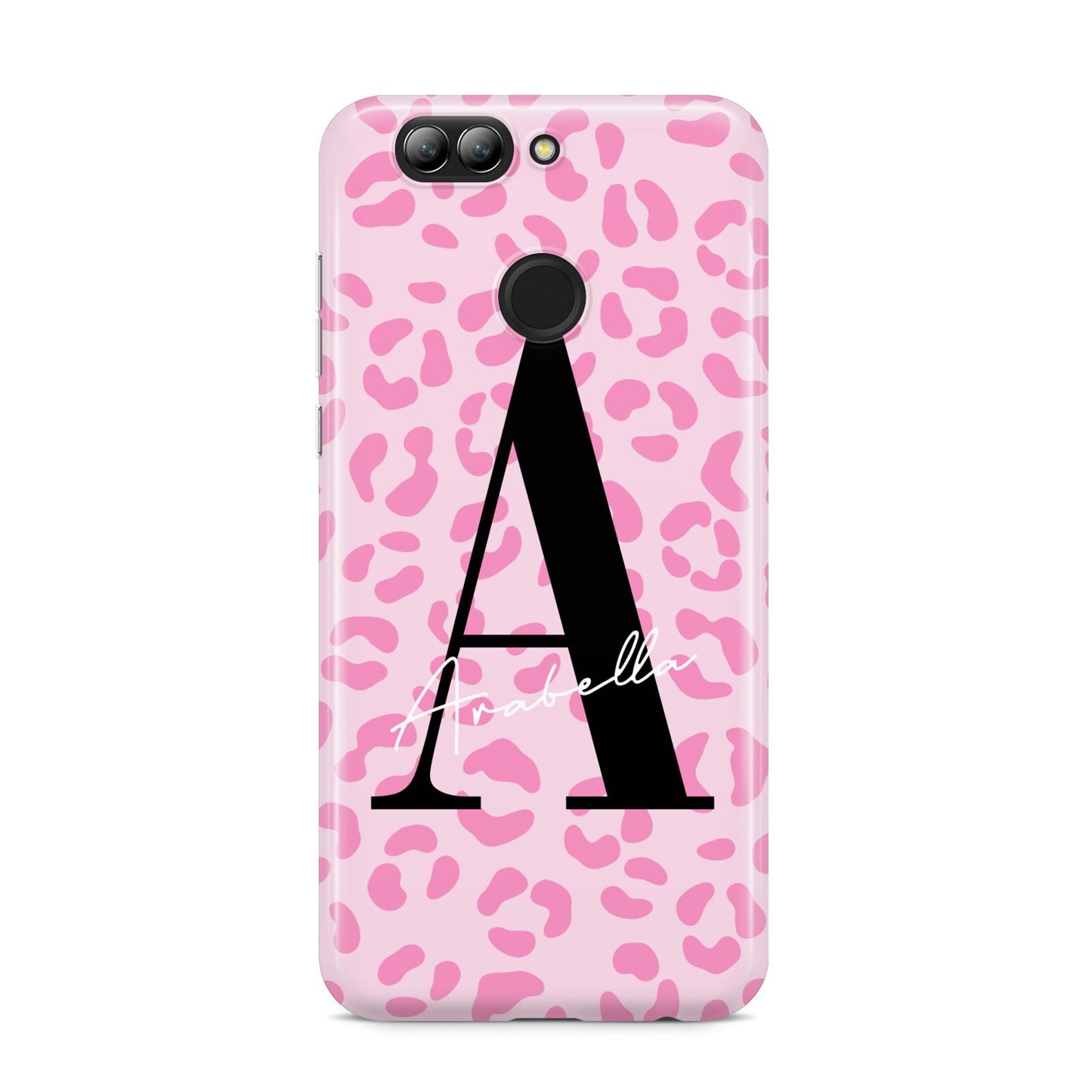 Personalised Pink Leopard Print Huawei Nova 2s Phone Case