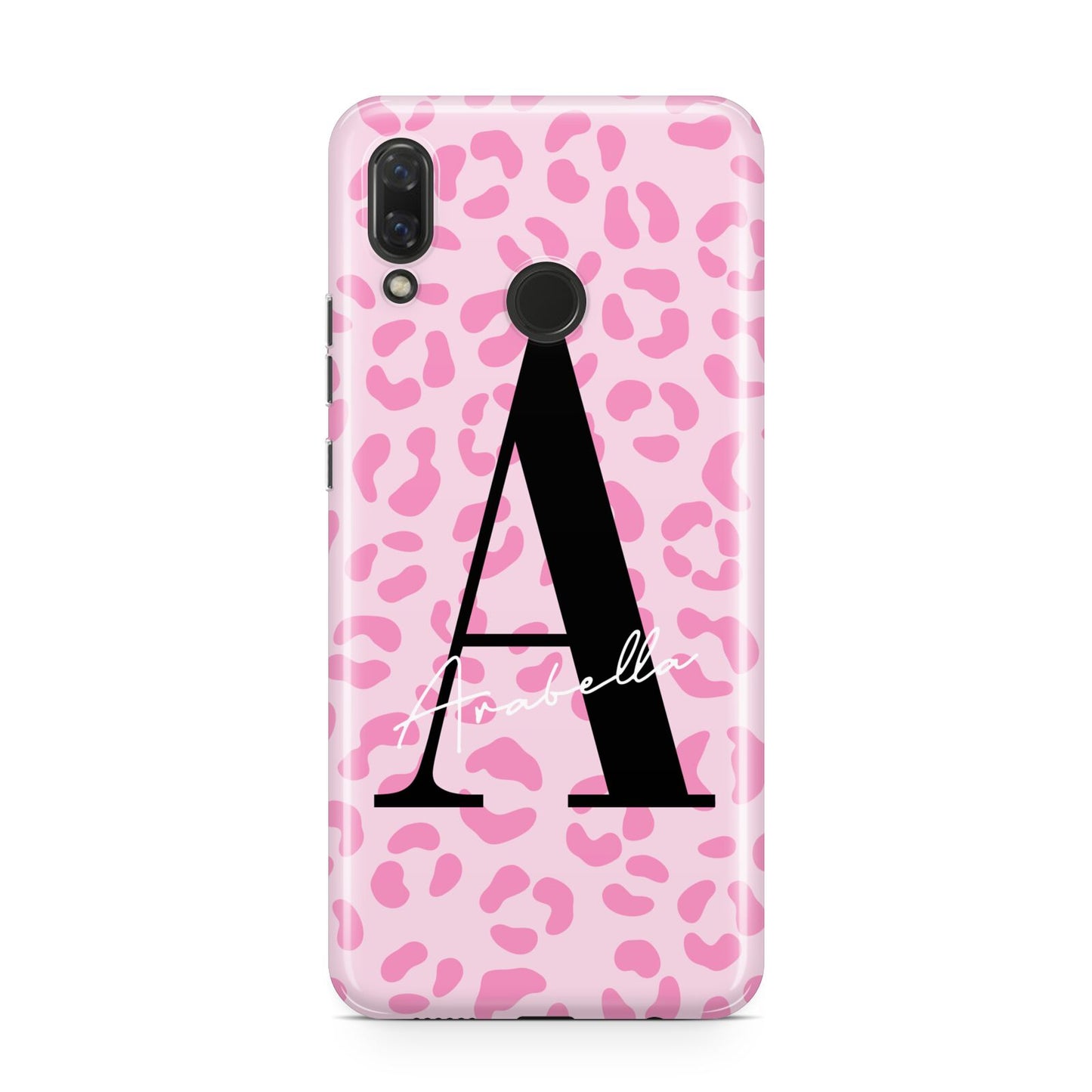 Personalised Pink Leopard Print Huawei Nova 3 Phone Case