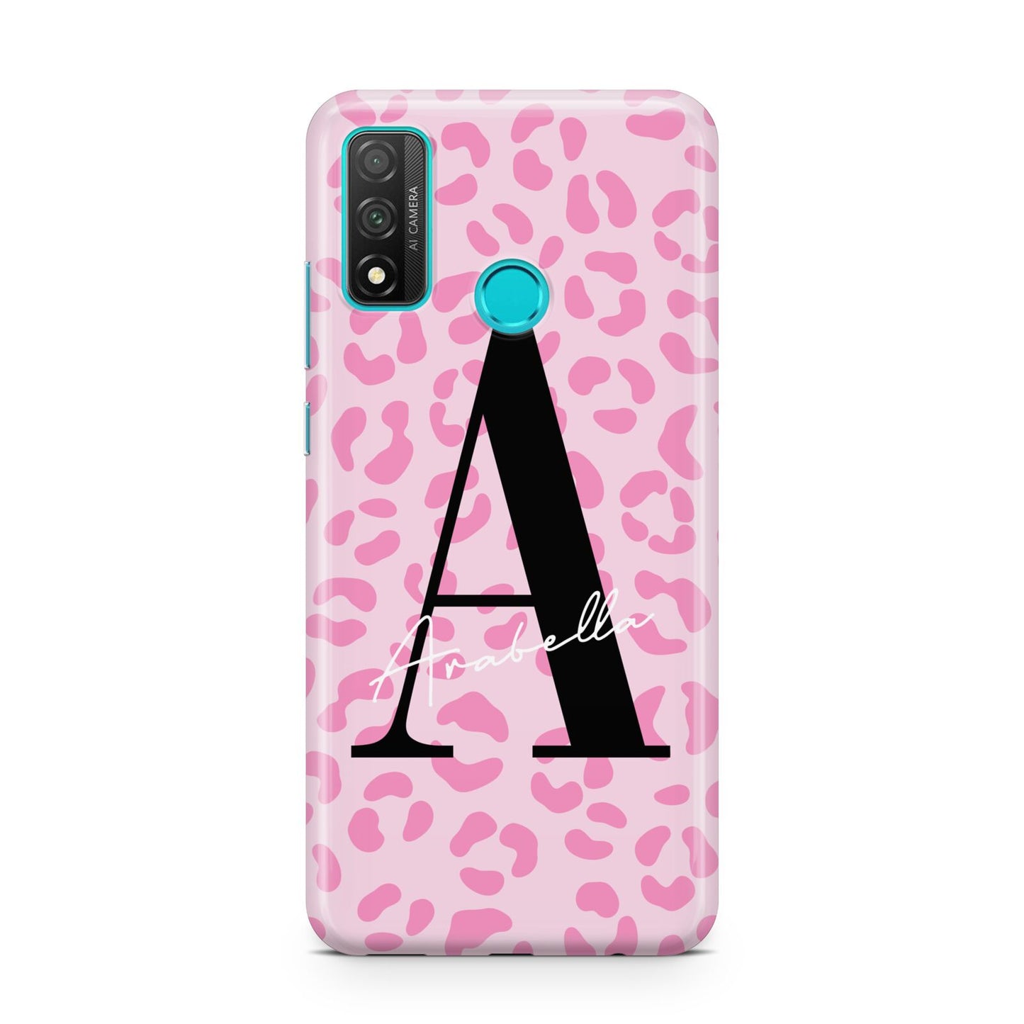 Personalised Pink Leopard Print Huawei P Smart 2020