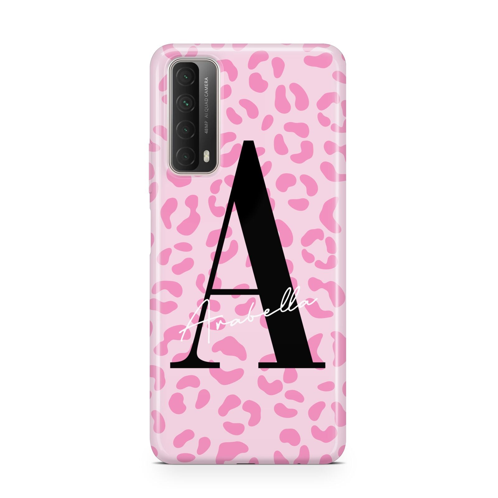 Personalised Pink Leopard Print Huawei P Smart 2021