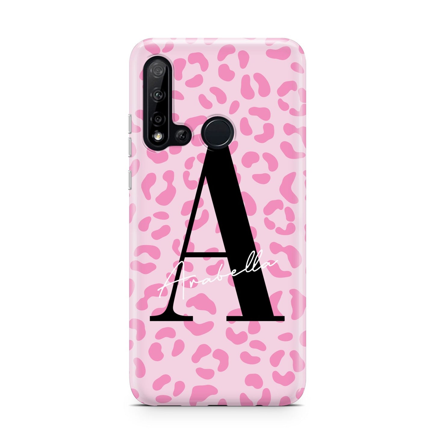 Personalised Pink Leopard Print Huawei P20 Lite 5G Phone Case