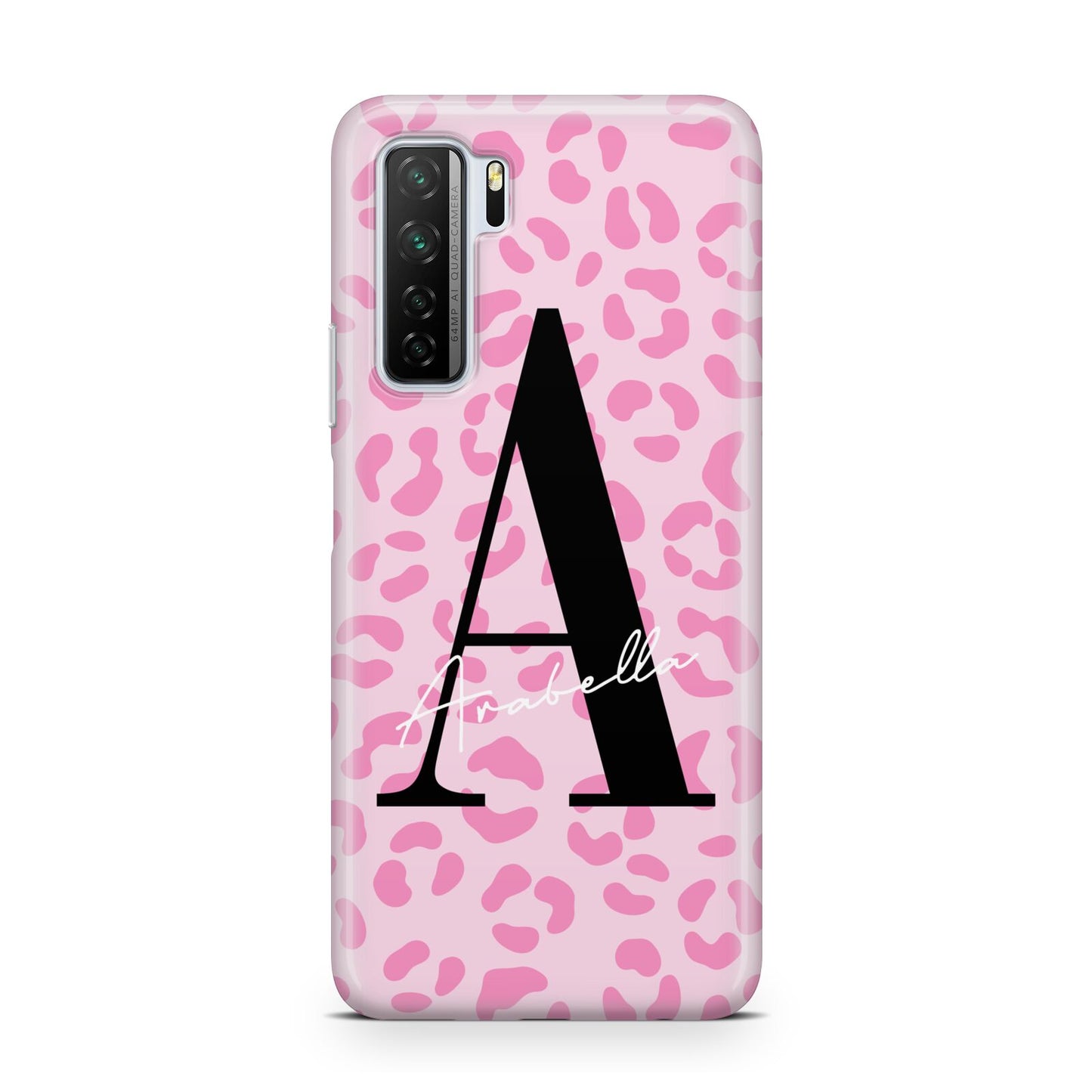 Personalised Pink Leopard Print Huawei P40 Lite 5G Phone Case