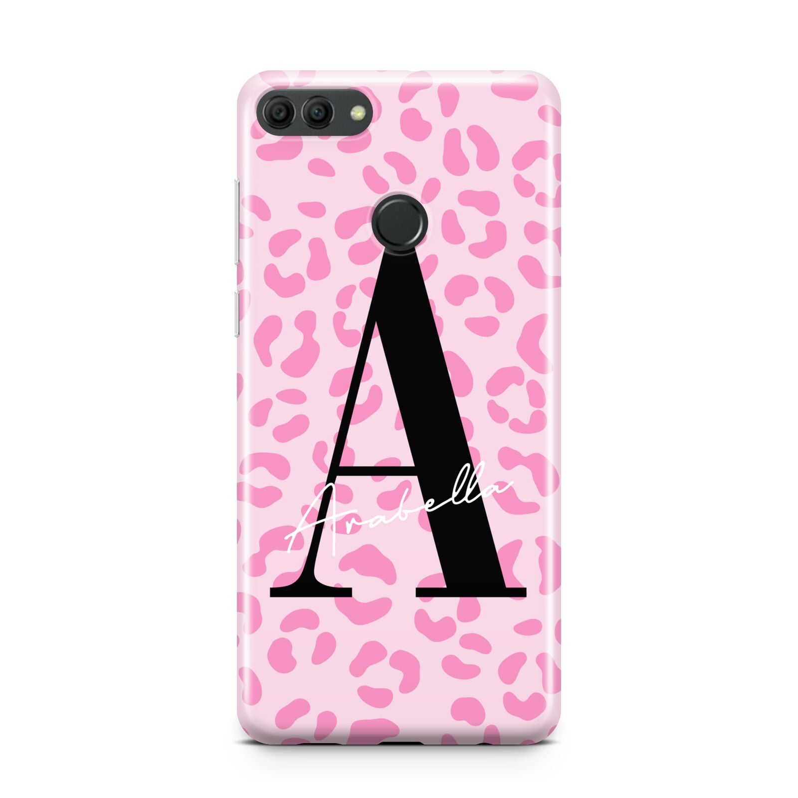 Personalised Pink Leopard Print Huawei Y9 2018