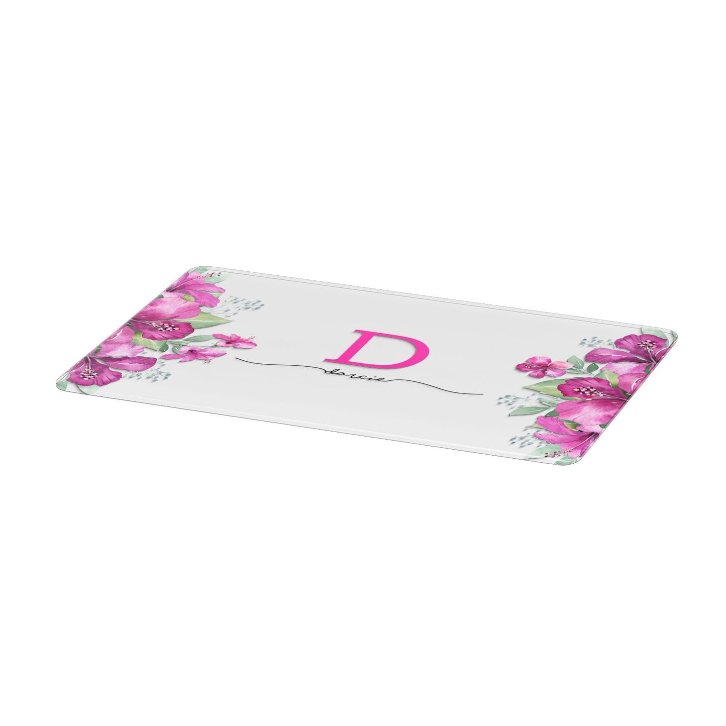 Personalised Pink Lilies Apple MacBook Case Only