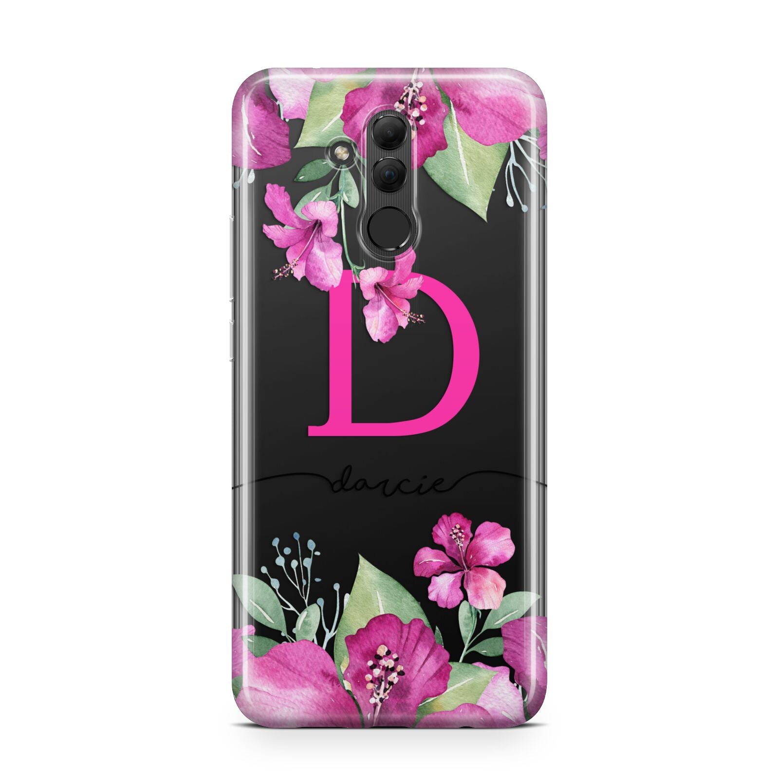 Personalised Pink Lilies Huawei Mate 20 Lite