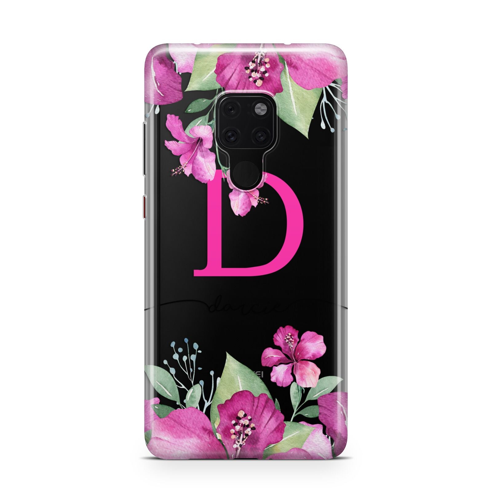 Personalised Pink Lilies Huawei Mate 20 Phone Case