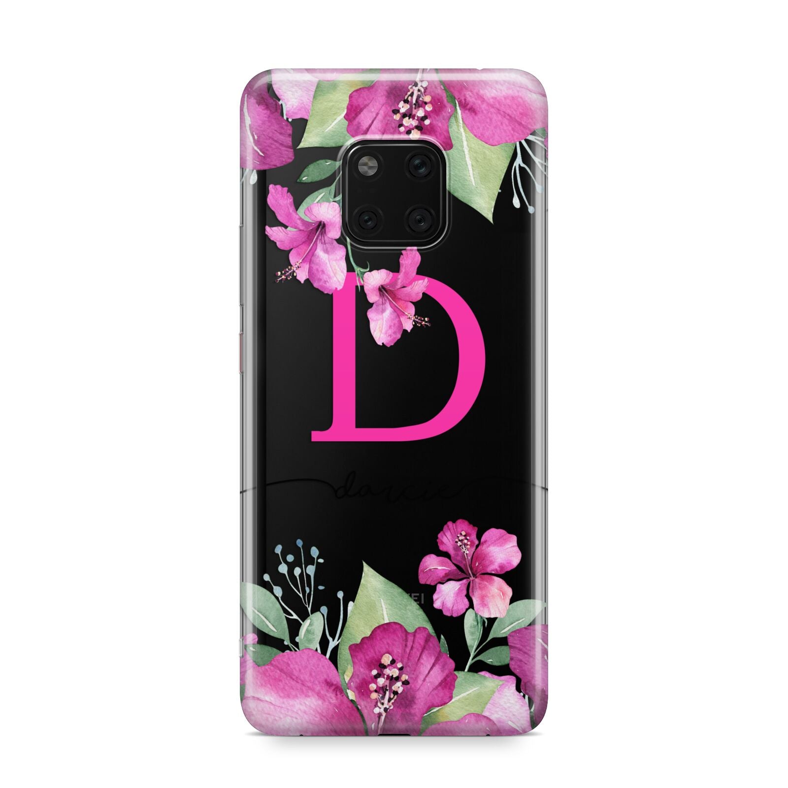 Personalised Pink Lilies Huawei Mate 20 Pro Phone Case