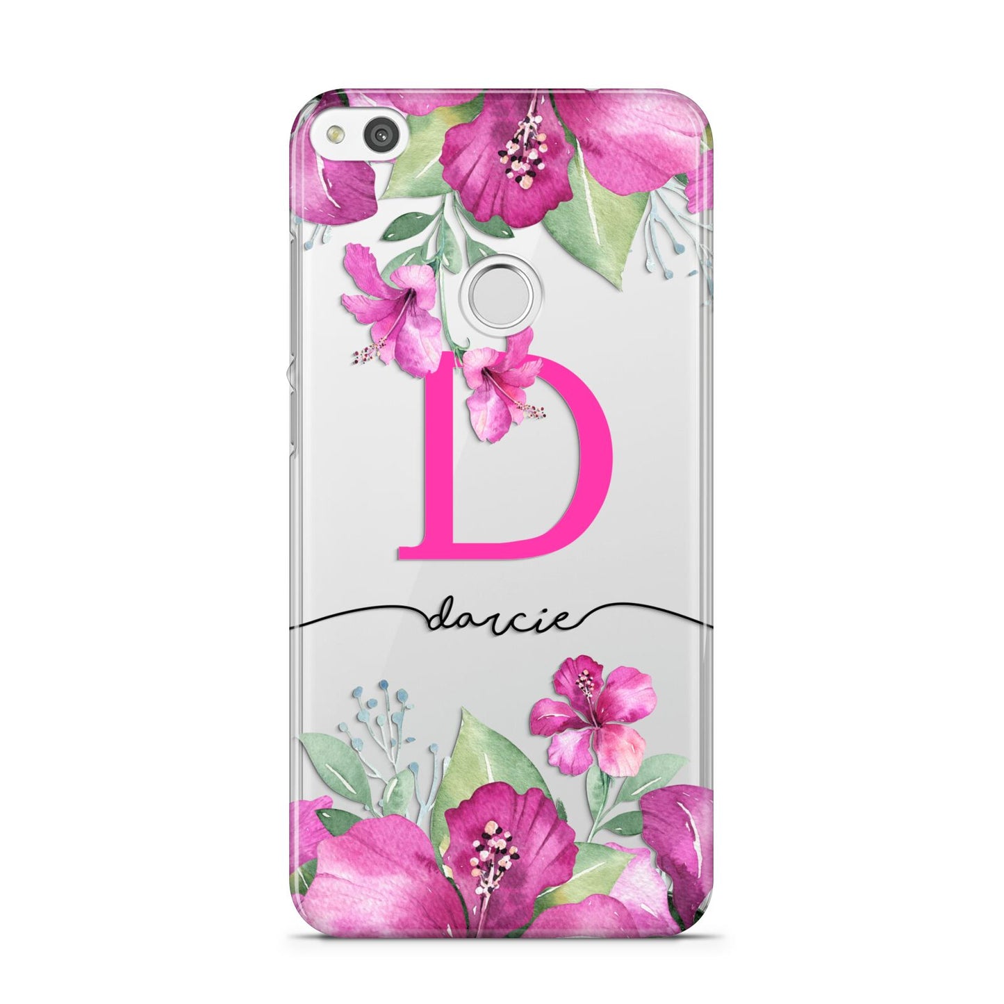 Personalised Pink Lilies Huawei P8 Lite Case