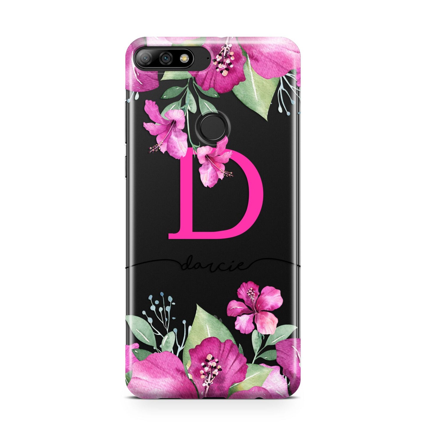 Personalised Pink Lilies Huawei Y7 2018