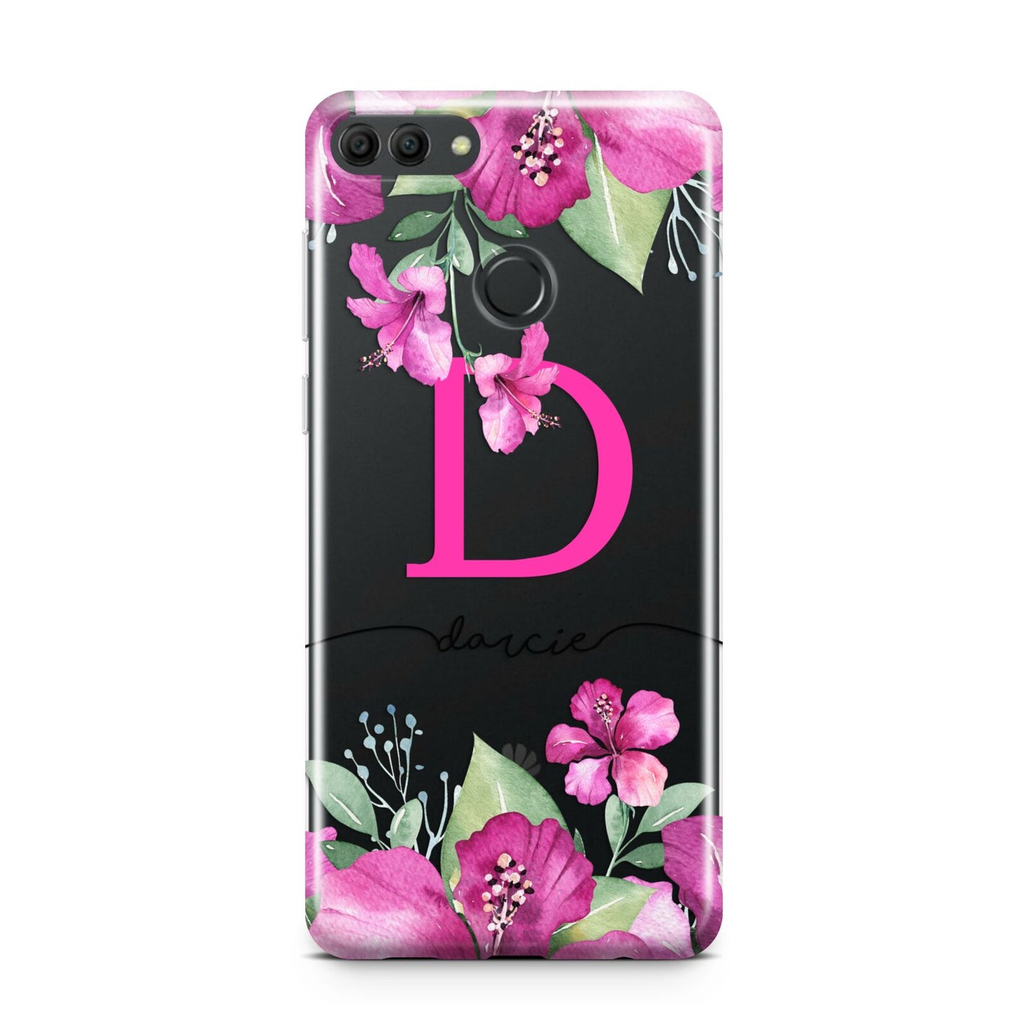 Personalised Pink Lilies Huawei Y9 2018