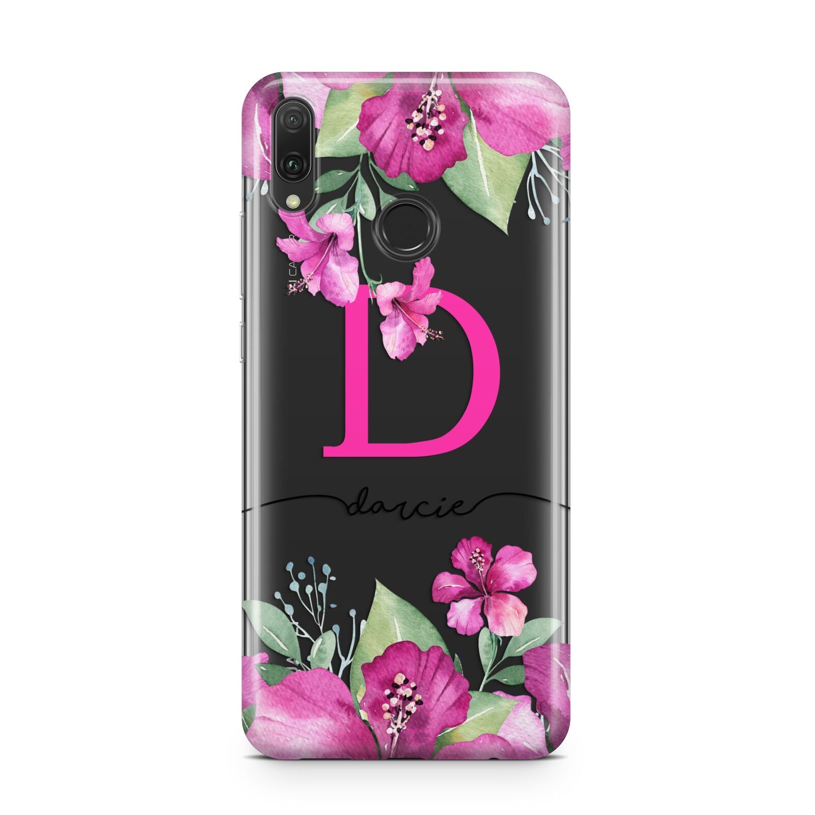 Personalised Pink Lilies Huawei Y9 2019