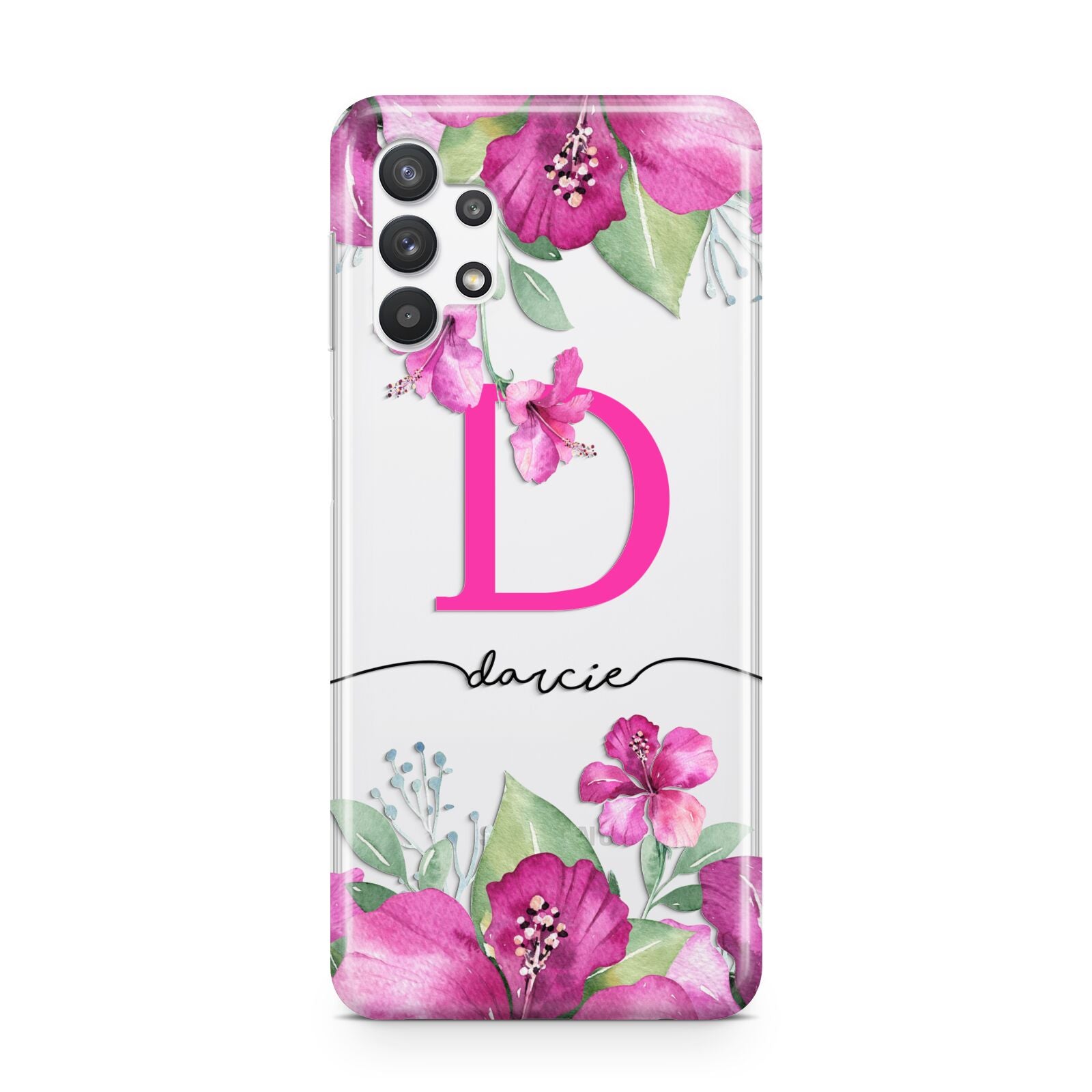 Personalised Pink Lilies Samsung A32 5G Case