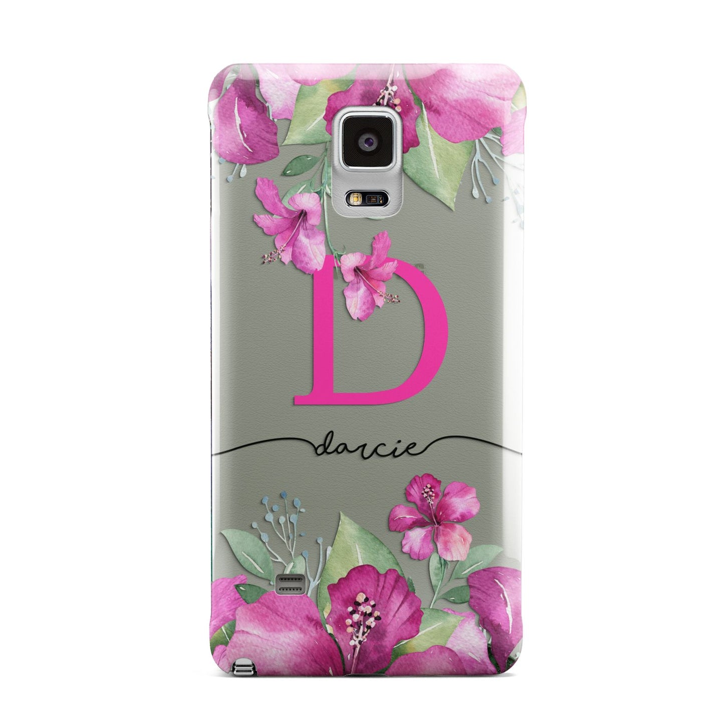 Personalised Pink Lilies Samsung Galaxy Note 4 Case