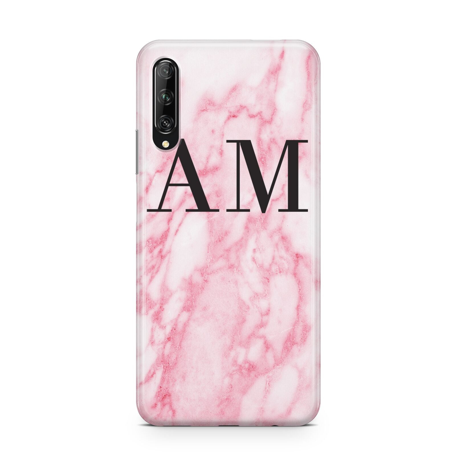 Personalised Pink Marble Monogrammed Huawei P Smart Pro 2019